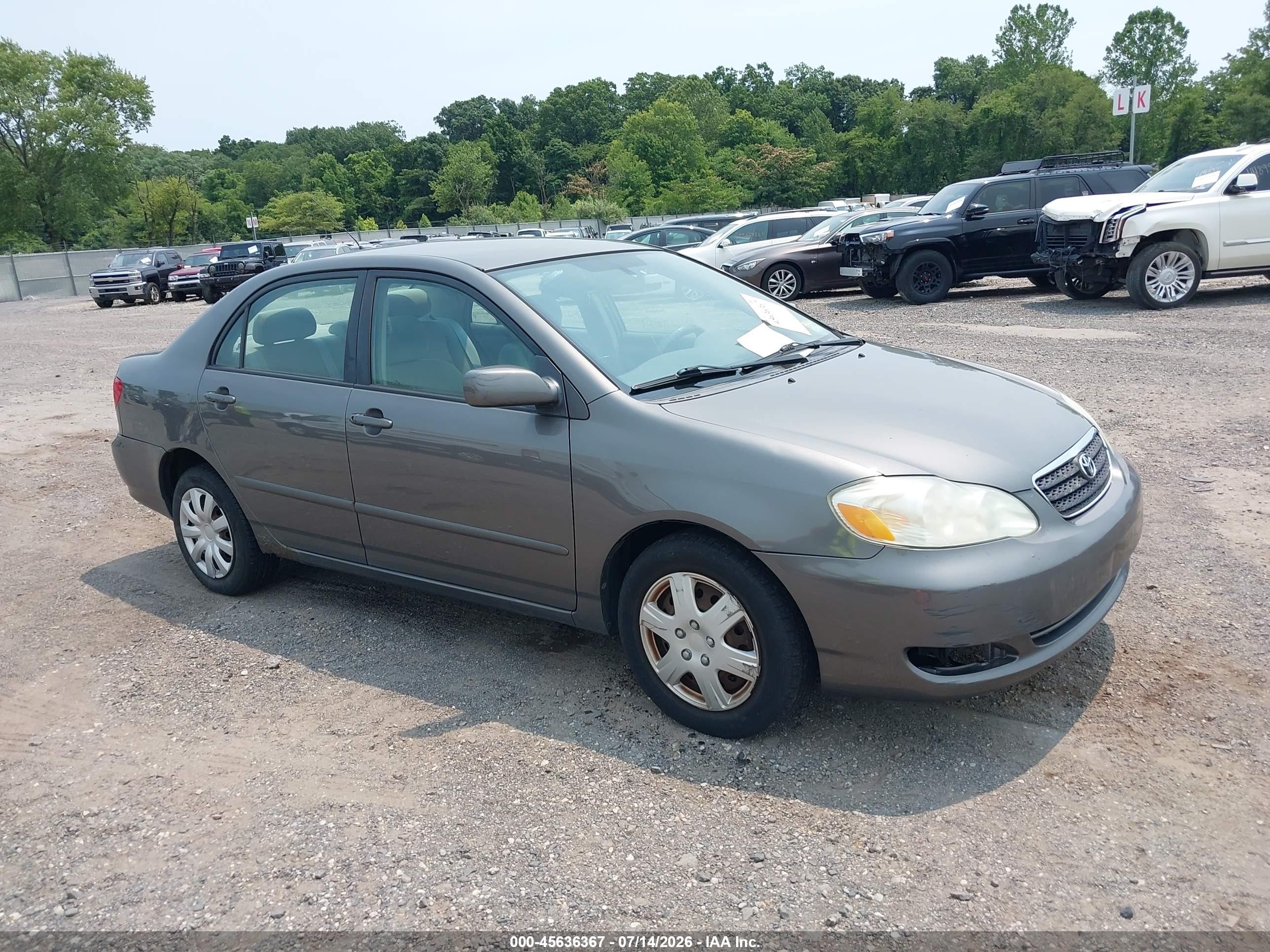 2007 Toyota Corolla Le Gray vin: 2T1BR32E97C810025