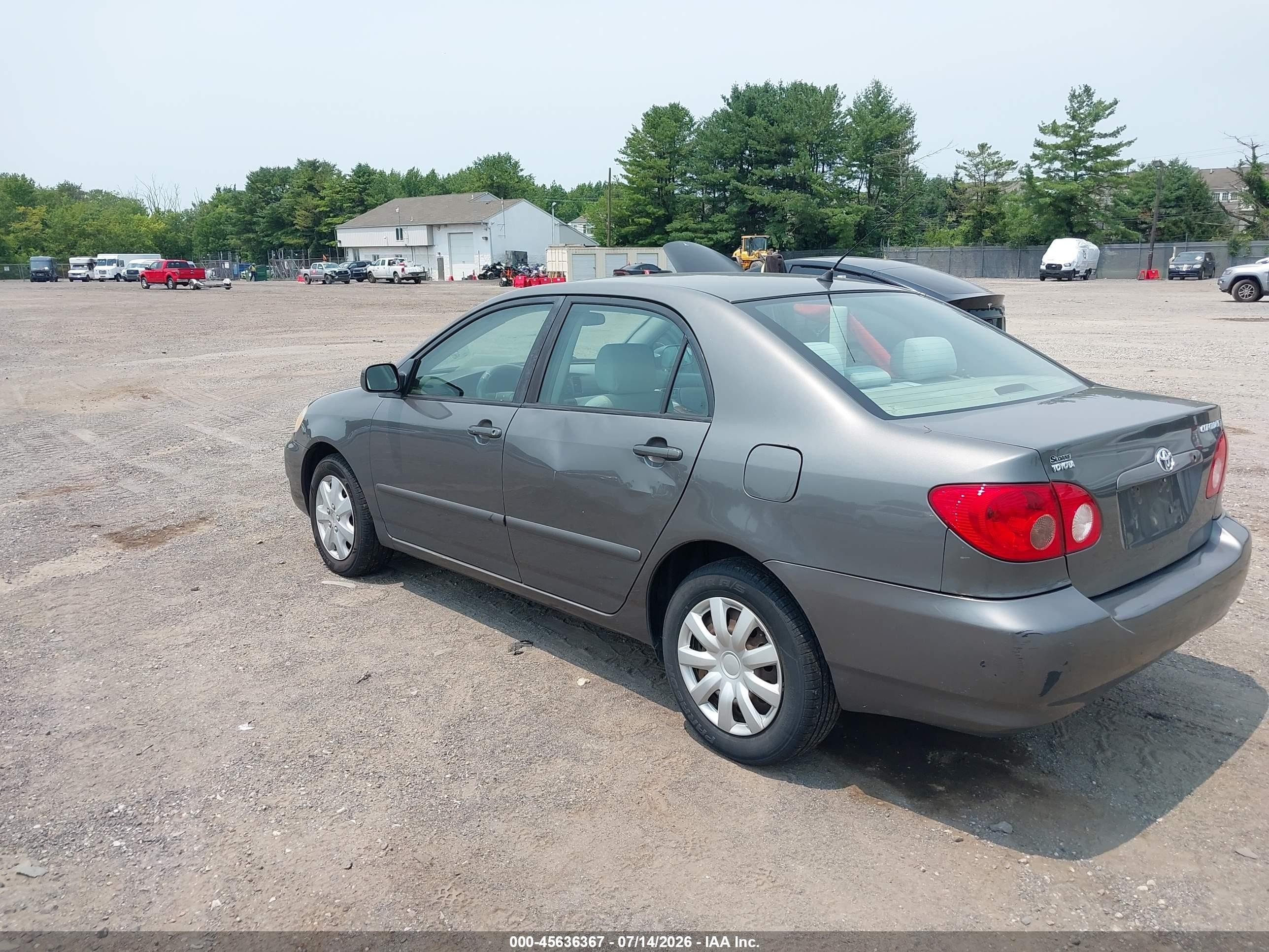 2007 Toyota Corolla Le Gray vin: 2T1BR32E97C810025