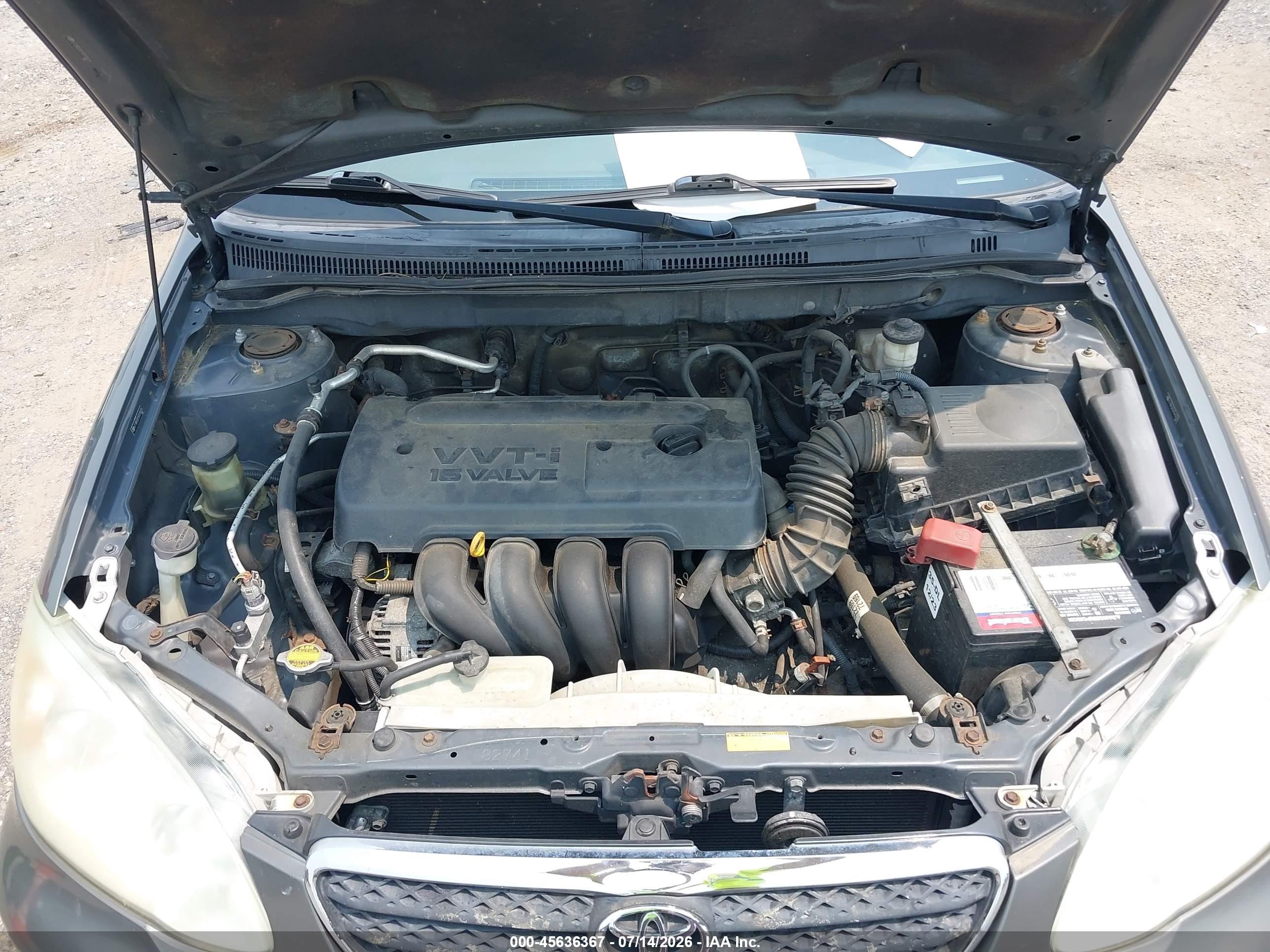 2007 Toyota Corolla Le Gray vin: 2T1BR32E97C810025