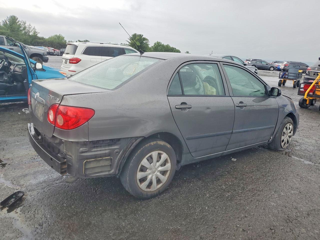 2007 Toyota Corolla Ce Gray vin: 2T1BR32E97C822790