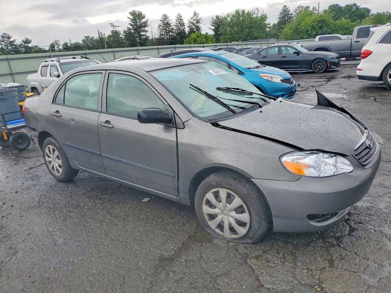 2007 Toyota Corolla Ce Gray vin: 2T1BR32E97C822790