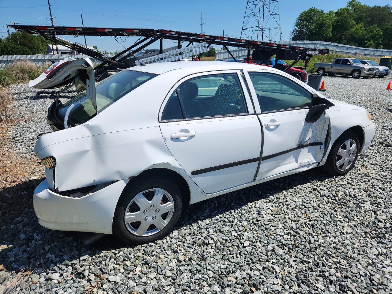 2007 Toyota Corolla White vin: 2T1BR32E97C828735
