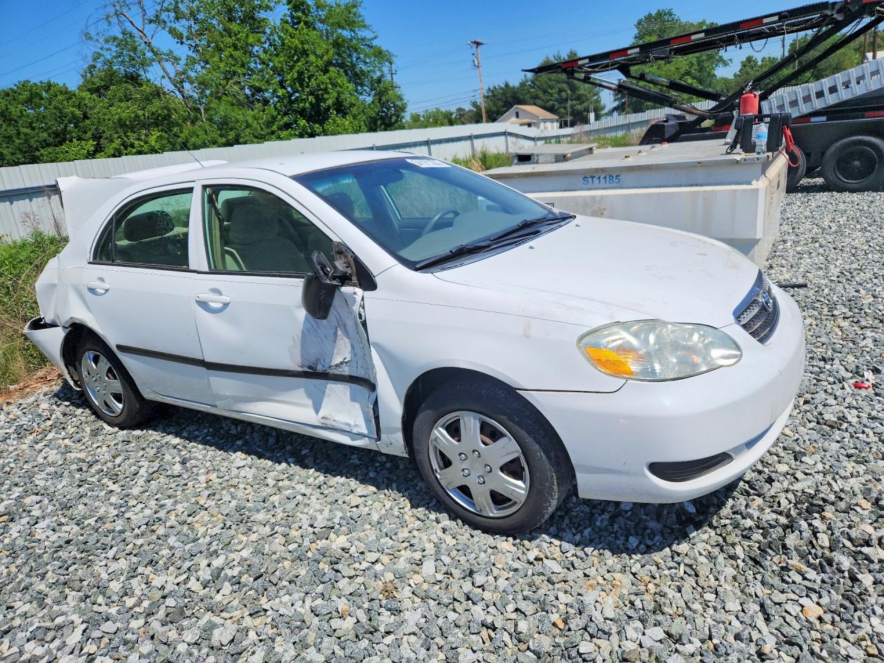 2007 Toyota Corolla White vin: 2T1BR32E97C828735