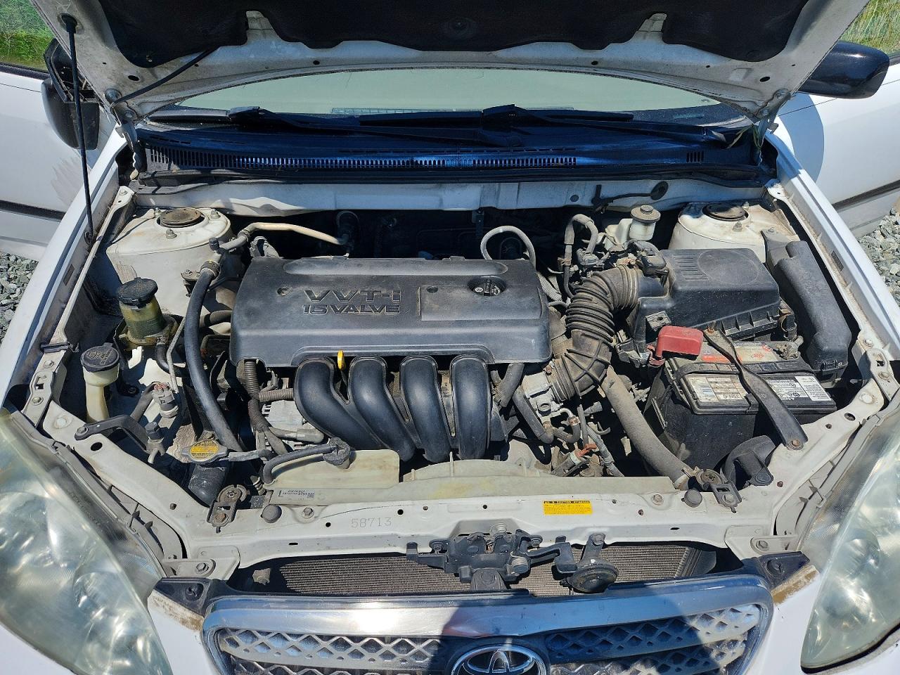 2007 Toyota Corolla White vin: 2T1BR32E97C828735