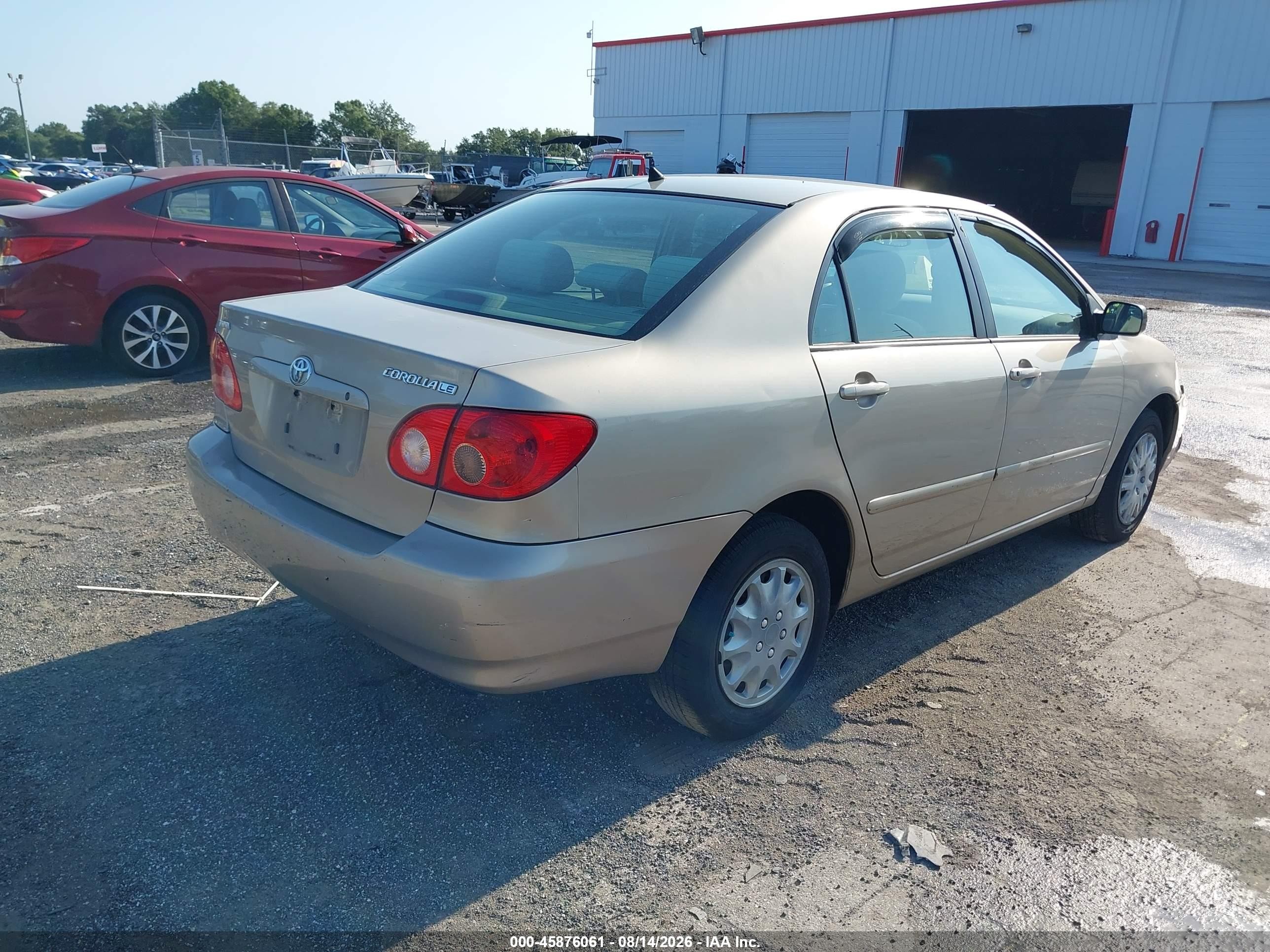 2007 Toyota Corolla Le Tan vin: 2T1BR32E97C843770