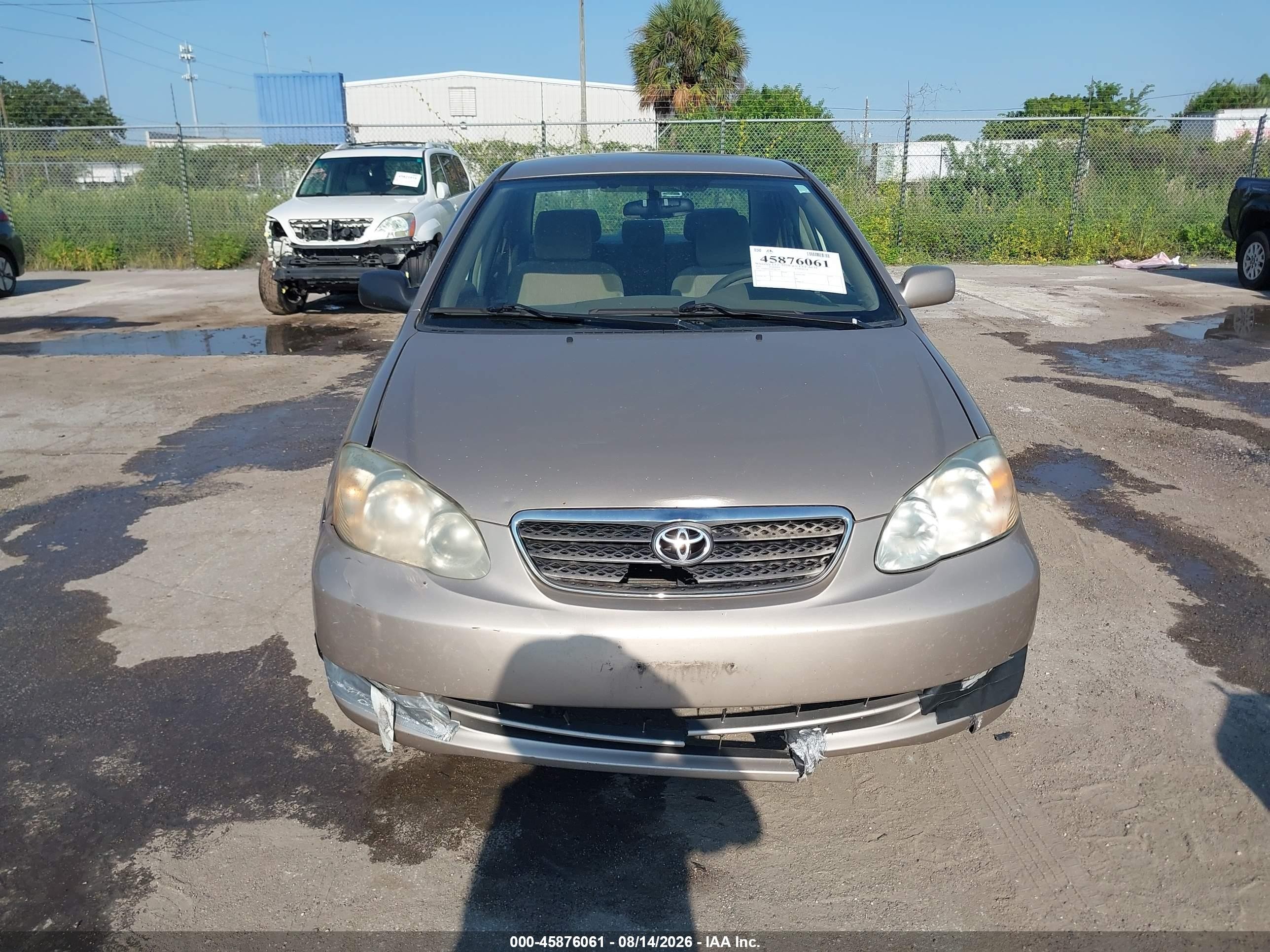 2007 Toyota Corolla Le Tan vin: 2T1BR32E97C843770