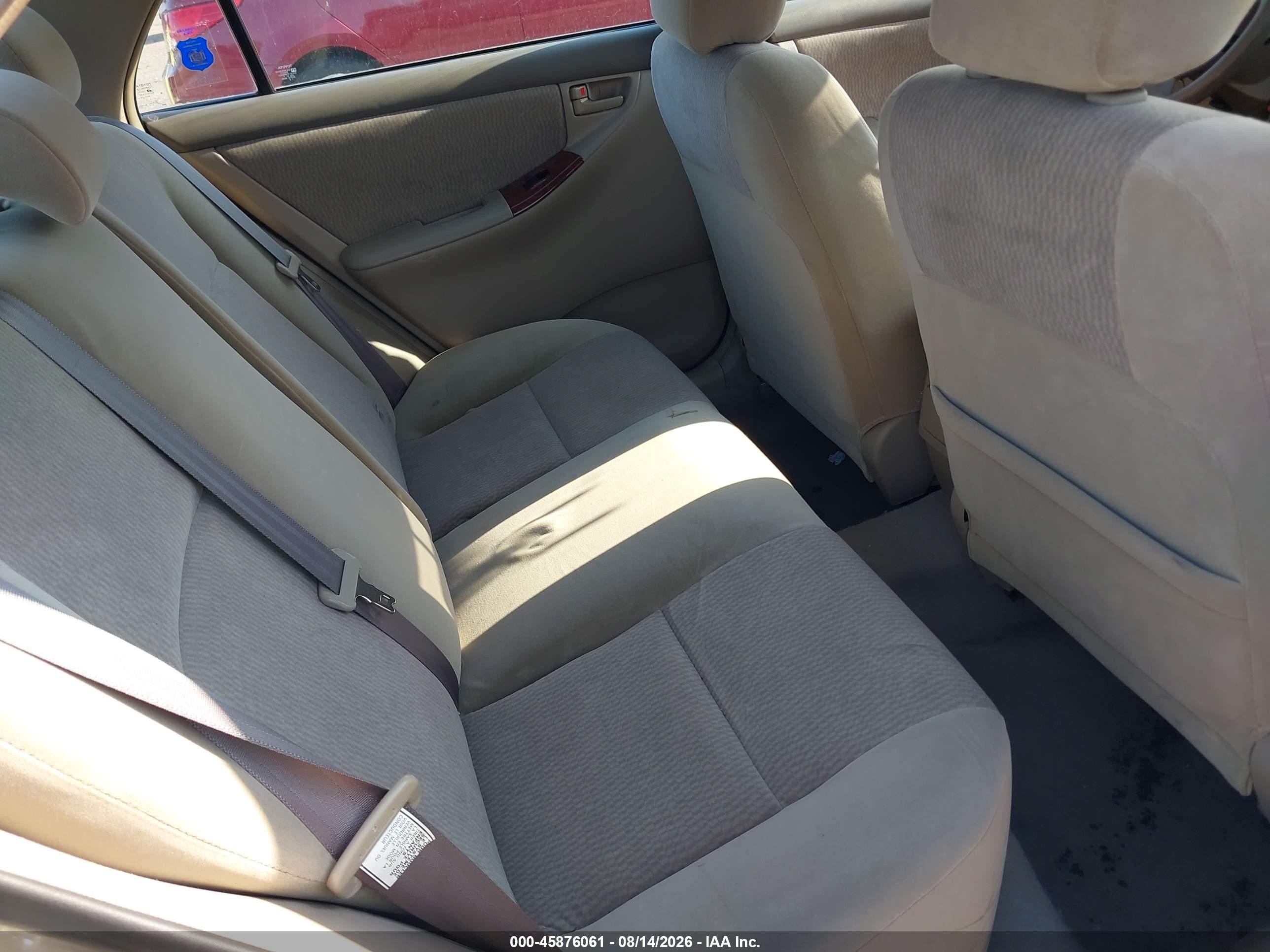 2007 Toyota Corolla Le Tan vin: 2T1BR32E97C843770