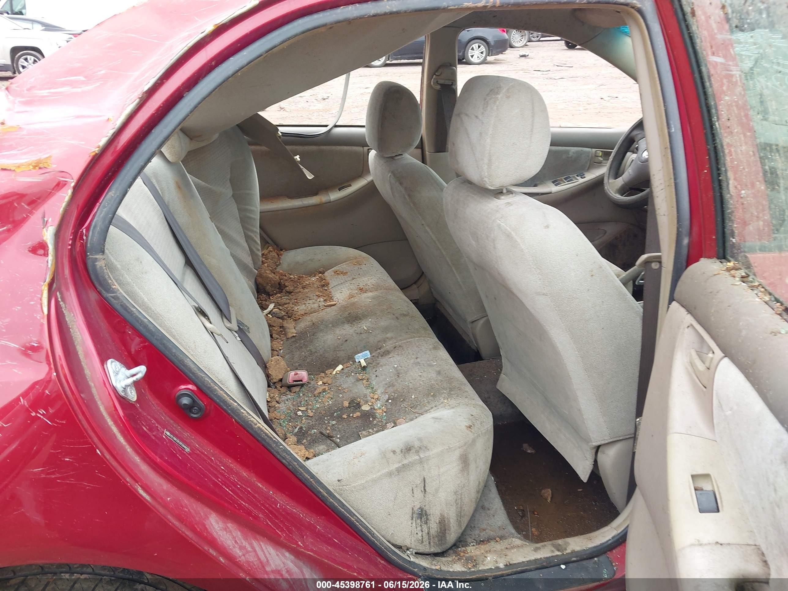 2007 Toyota Corolla Ce Red vin: 2T1BR32E97C848029