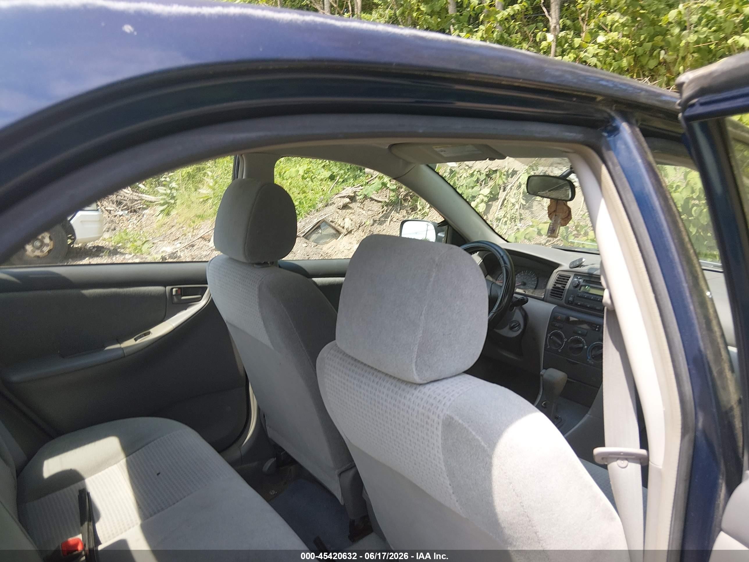 2007 Toyota Corolla Ce Blue vin: 2T1BR32E97C851805
