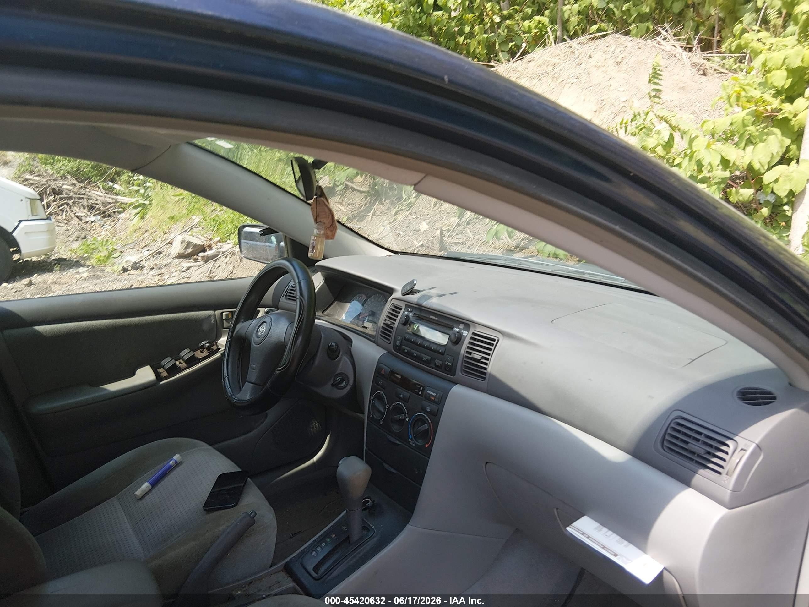 2007 Toyota Corolla Ce Blue vin: 2T1BR32E97C851805