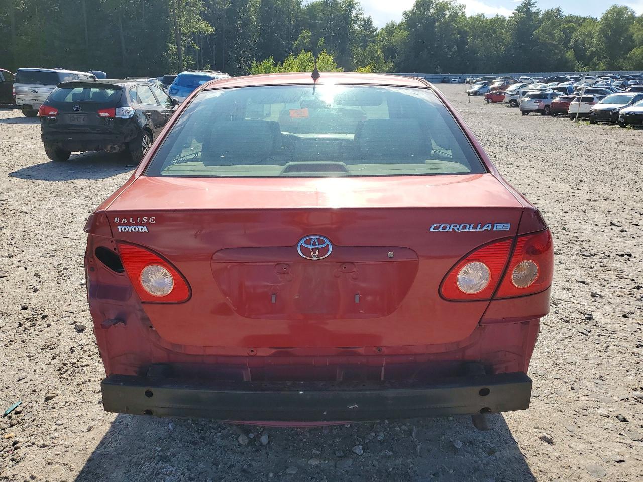 2007 Toyota Corolla Ce Red vin: 2T1BR32E97C853019