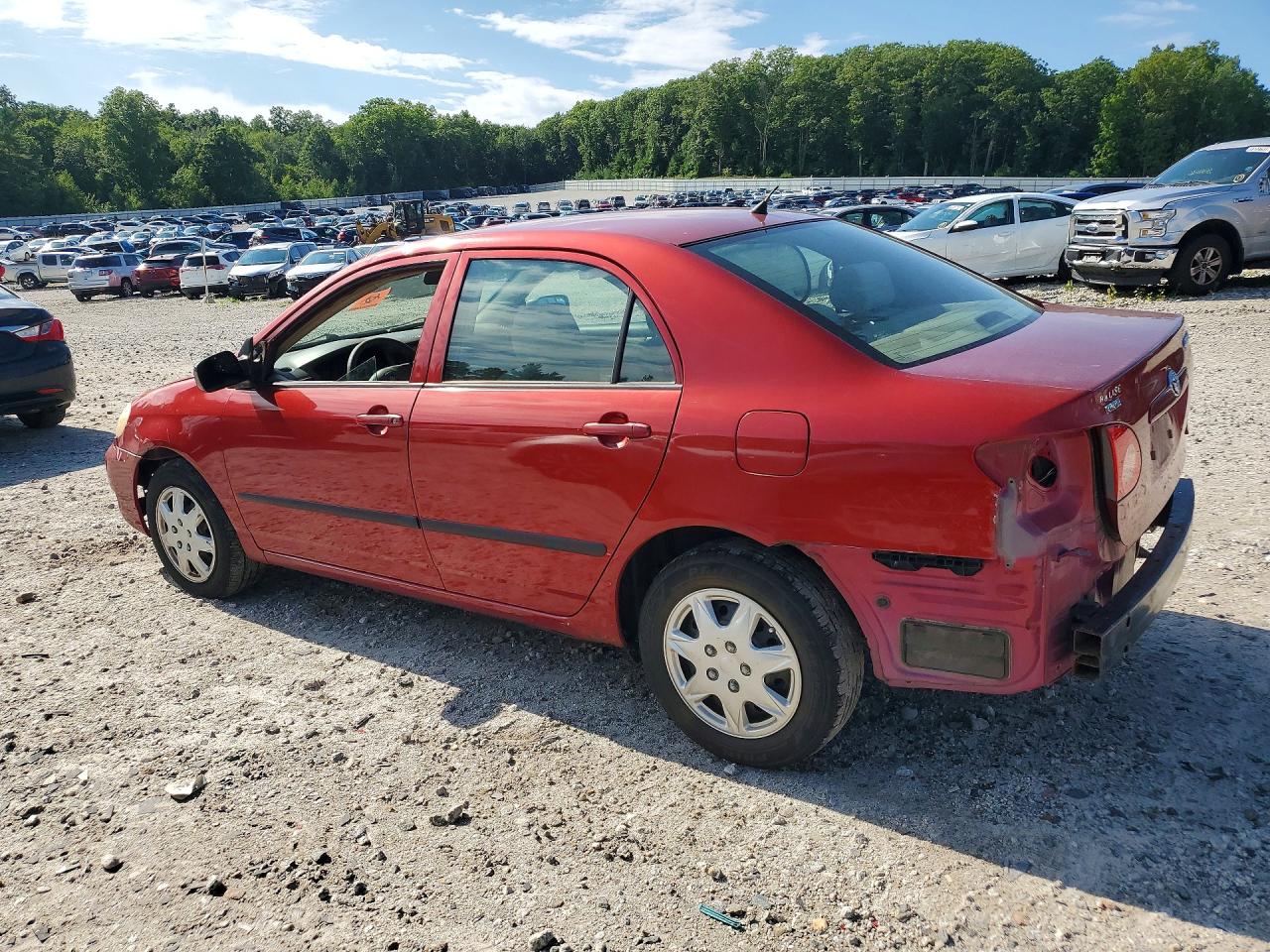 2007 Toyota Corolla Ce Red vin: 2T1BR32E97C853019