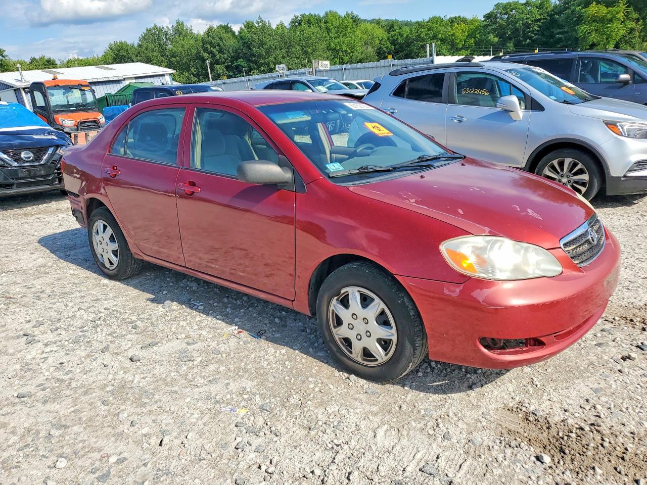 2007 Toyota Corolla Ce Red vin: 2T1BR32E97C853019