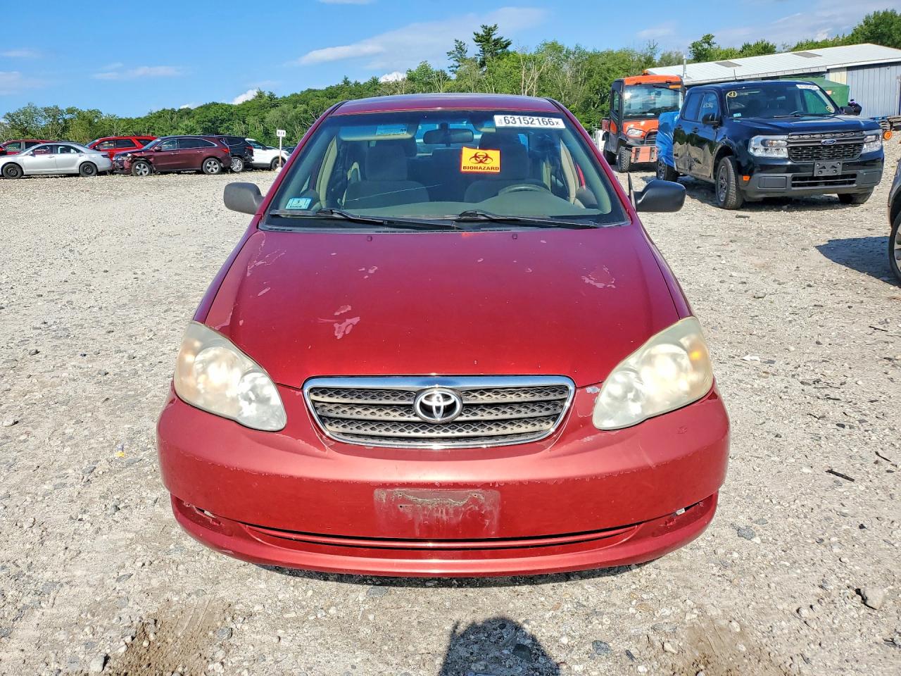2007 Toyota Corolla Ce Red vin: 2T1BR32E97C853019
