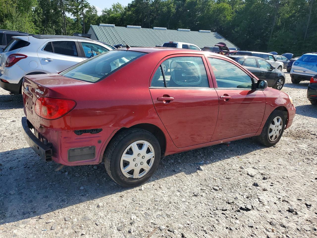 2007 Toyota Corolla Ce Red vin: 2T1BR32E97C853019