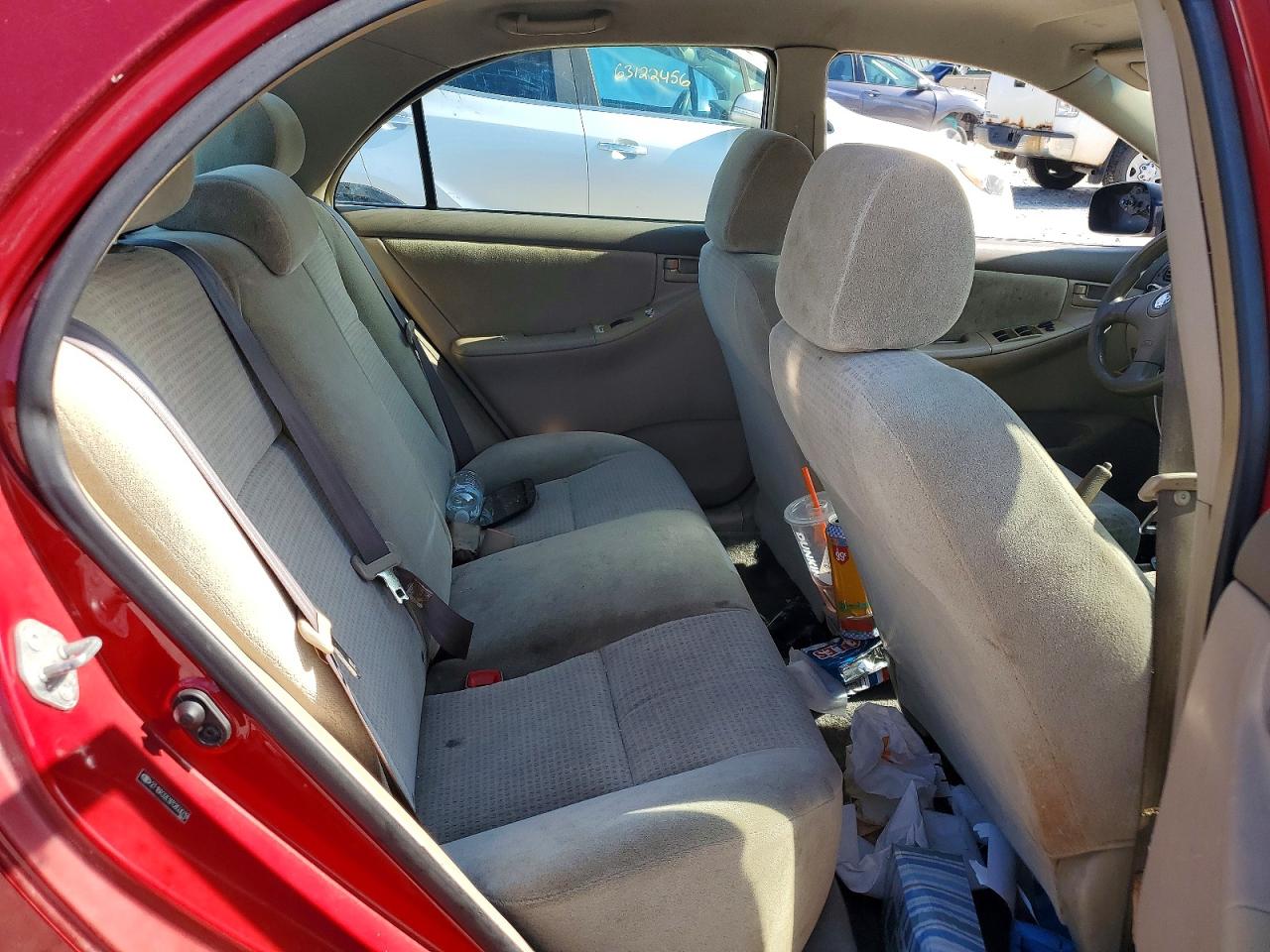 2007 Toyota Corolla Ce Red vin: 2T1BR32E97C853019