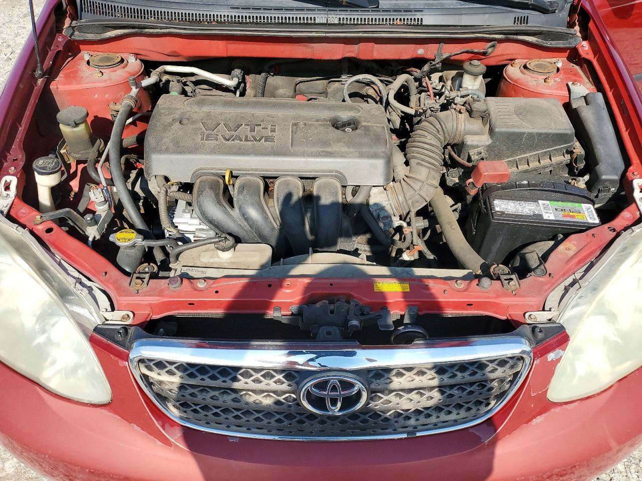 2007 Toyota Corolla Ce Red vin: 2T1BR32E97C853019