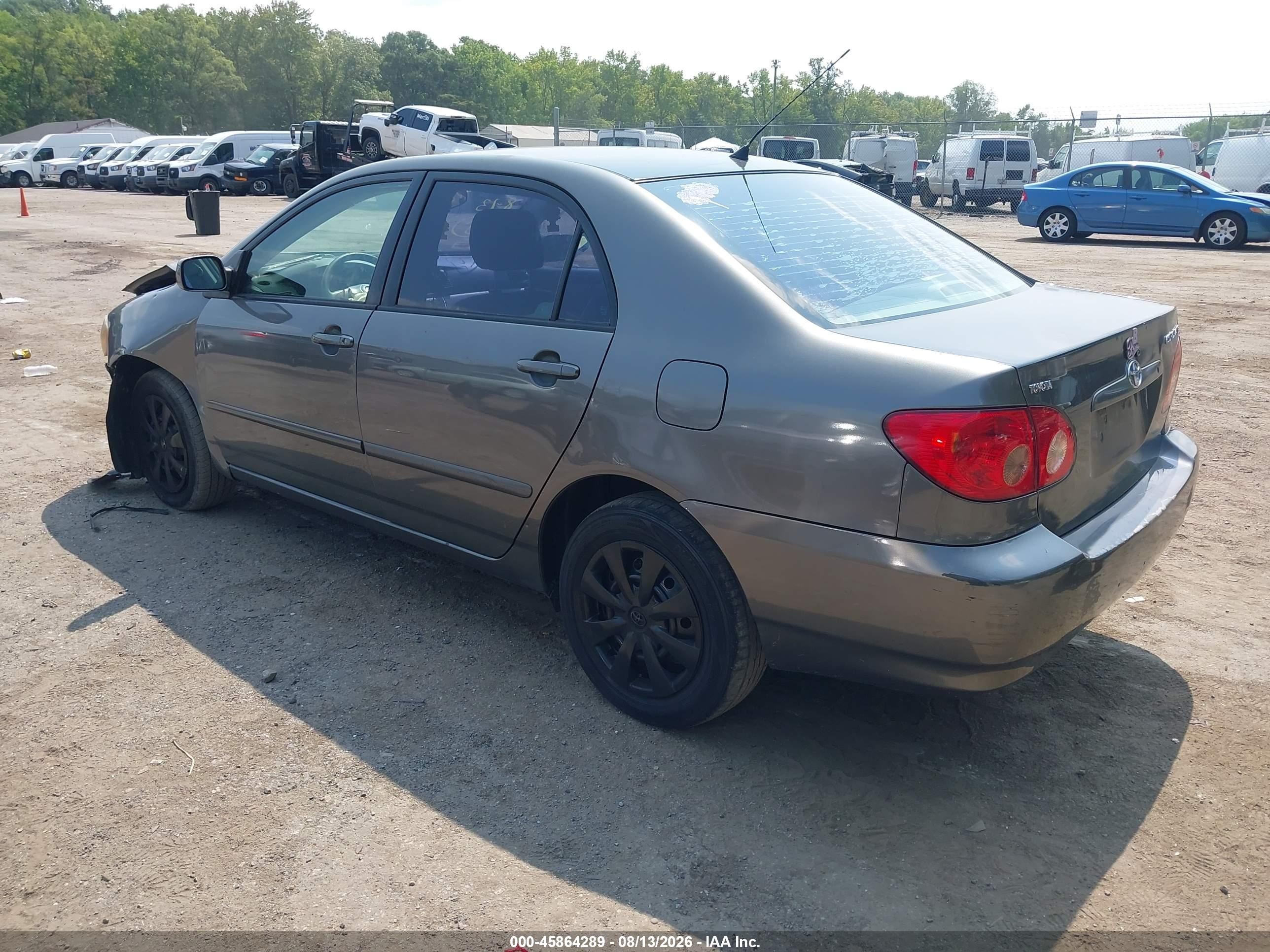 2008 Toyota Corolla Le Серый vin: 2T1BR32E98C870033