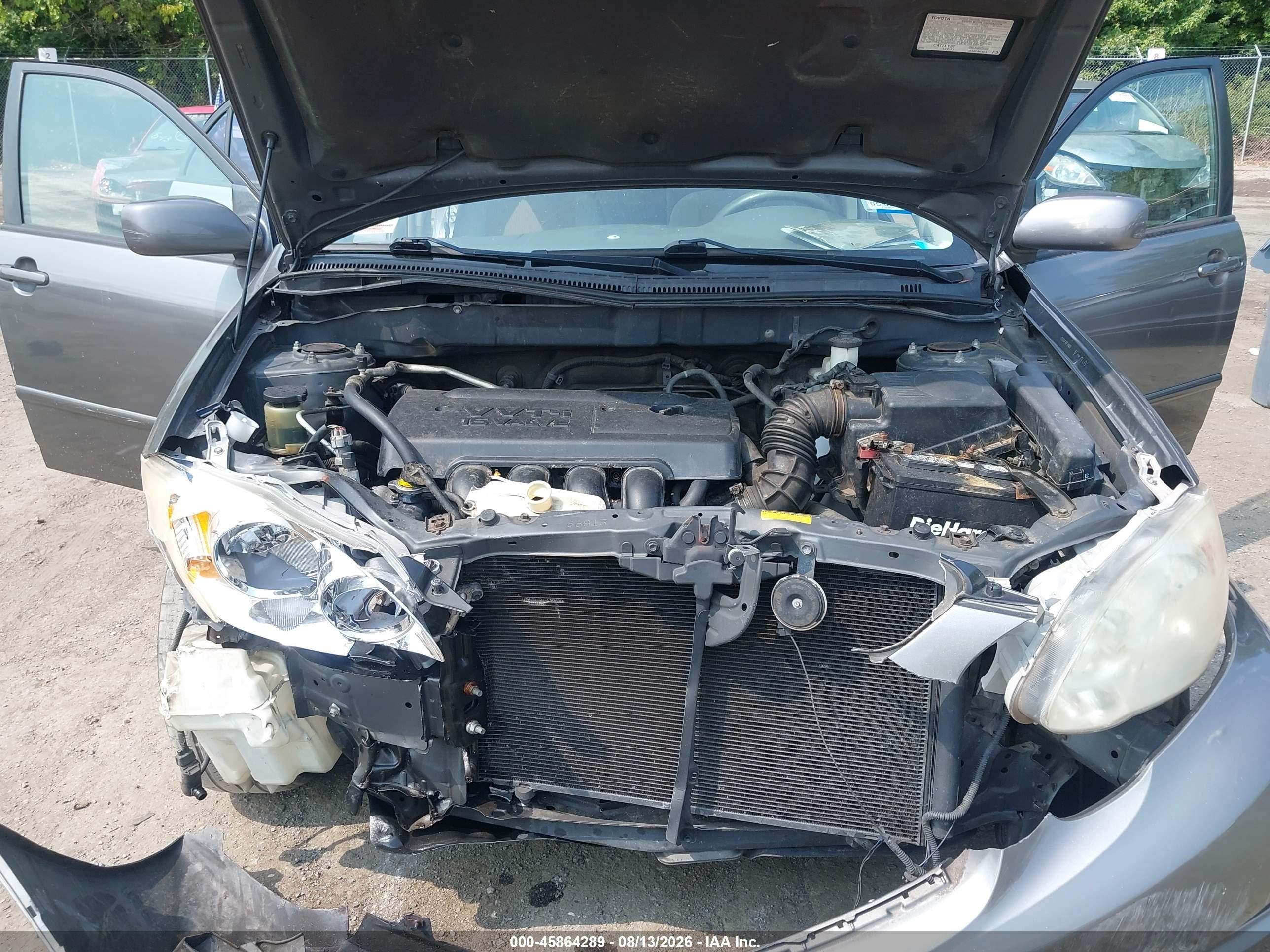2008 Toyota Corolla Le Серый vin: 2T1BR32E98C870033
