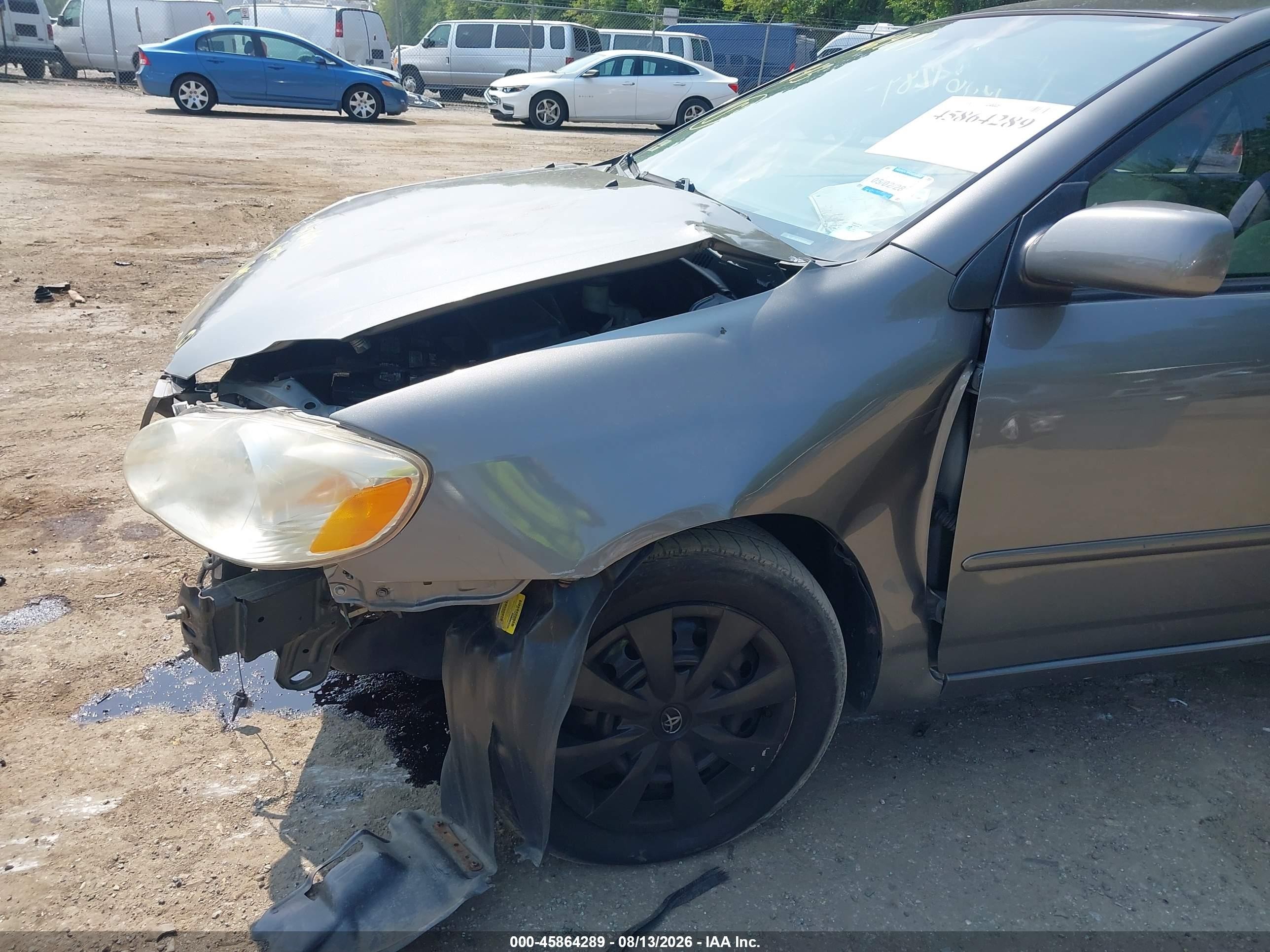 2008 Toyota Corolla Le Серый vin: 2T1BR32E98C870033