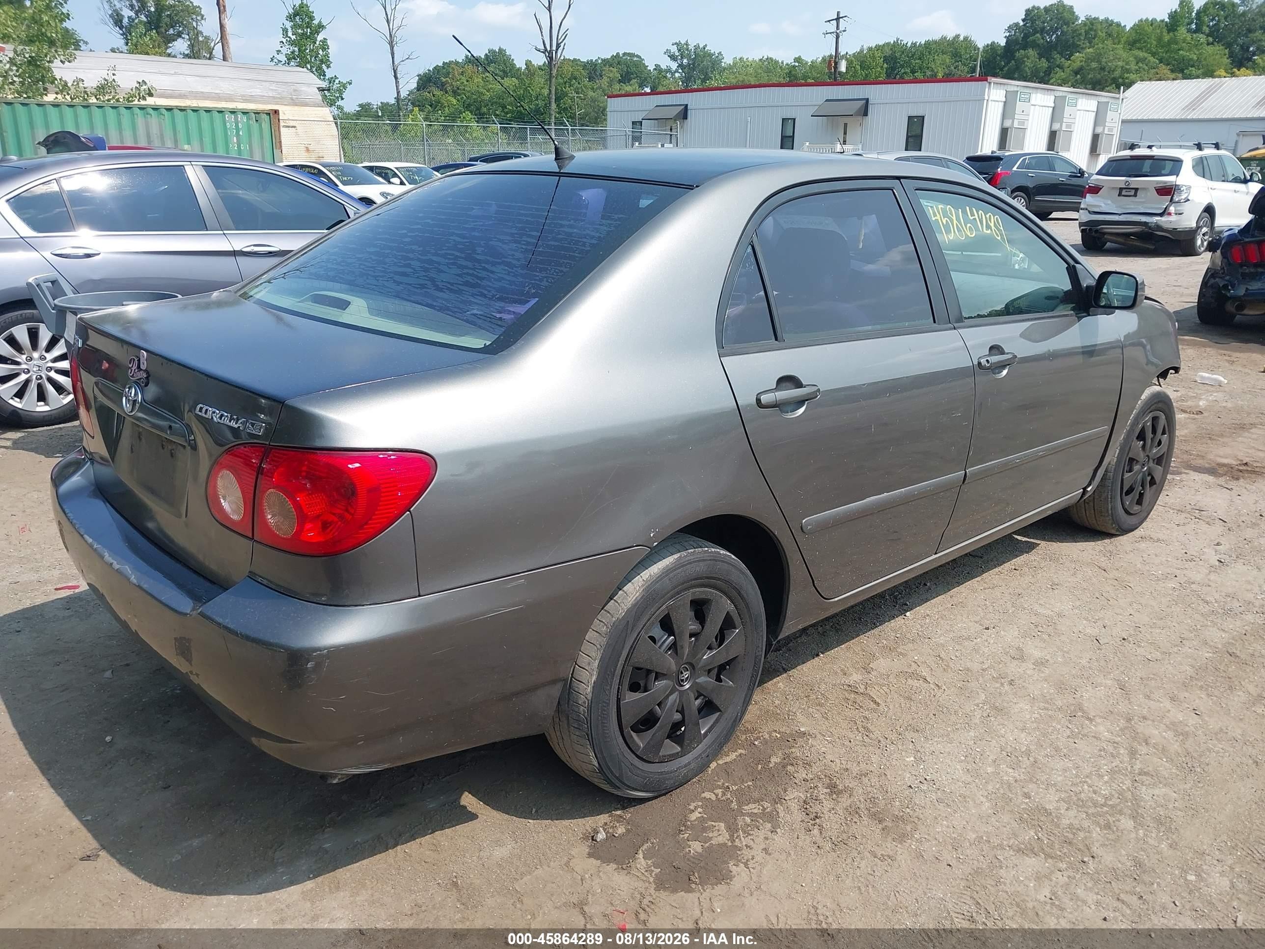 2008 Toyota Corolla Le Серый vin: 2T1BR32E98C870033