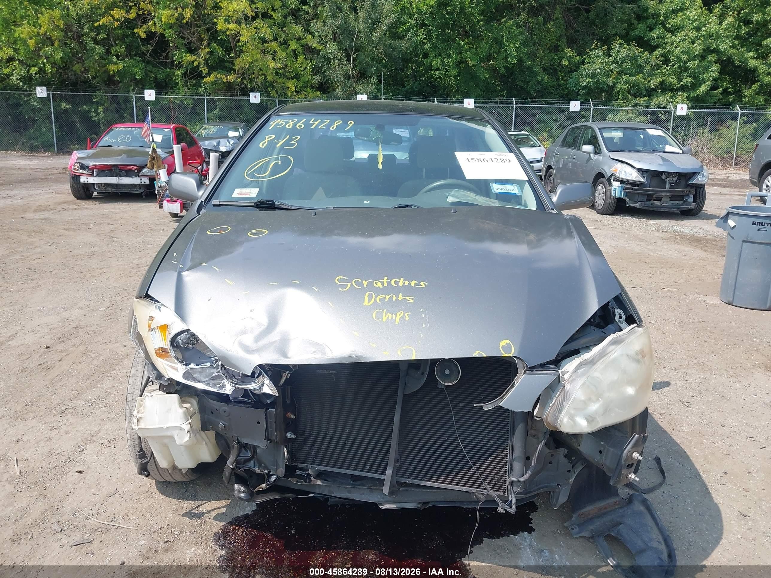 2008 Toyota Corolla Le Серый vin: 2T1BR32E98C870033