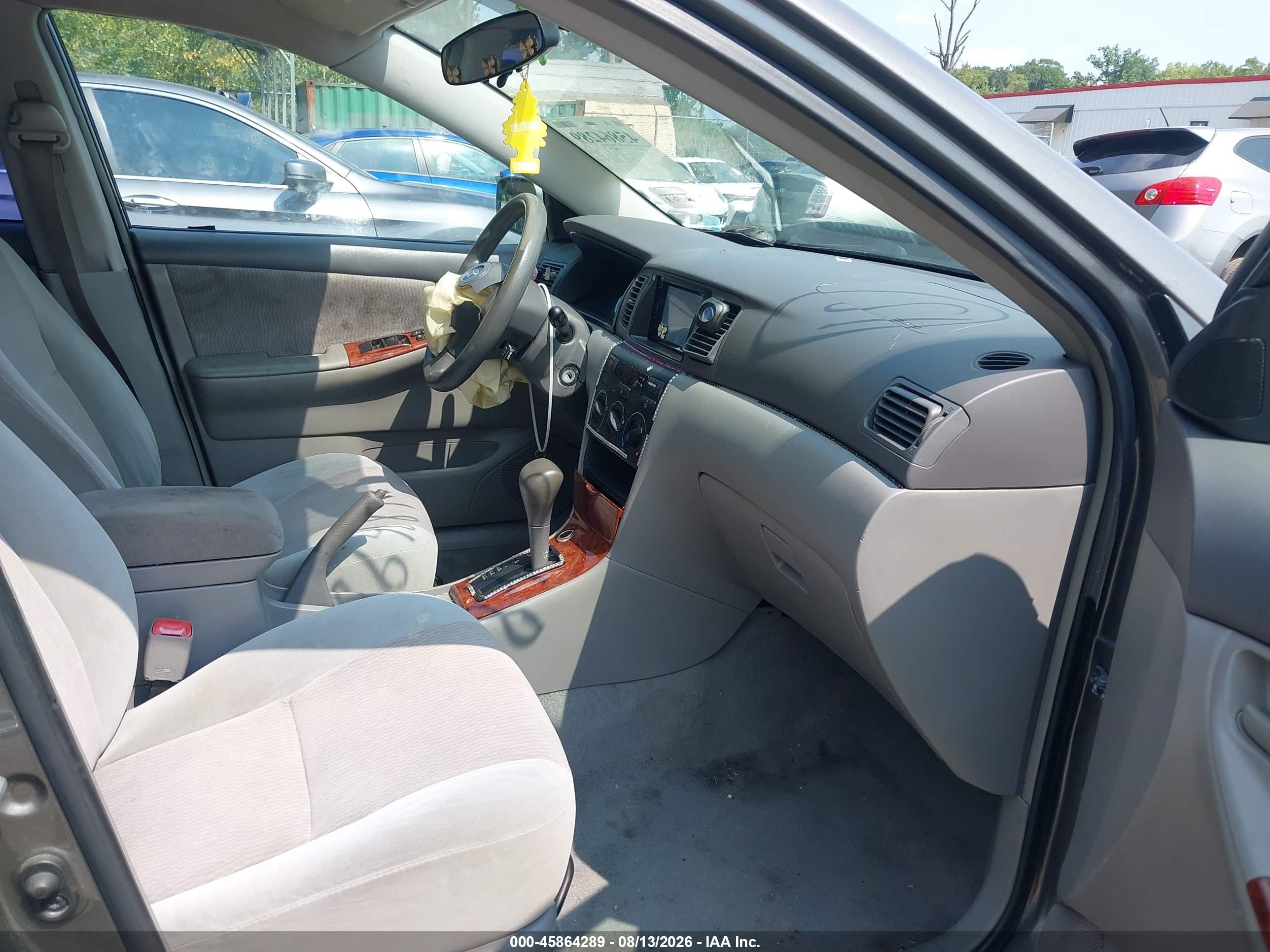 2008 Toyota Corolla Le Серый vin: 2T1BR32E98C870033