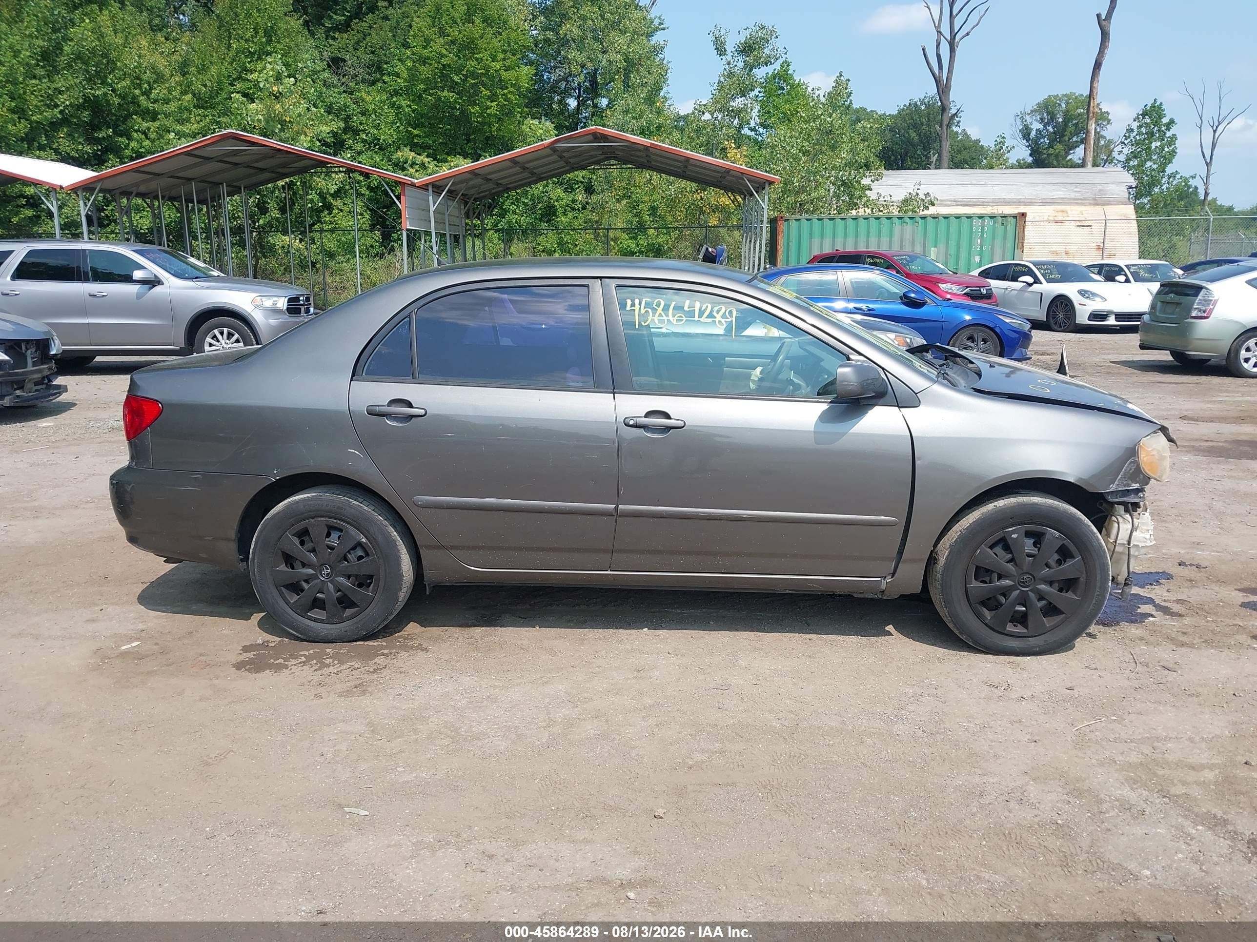 2008 Toyota Corolla Le Серый vin: 2T1BR32E98C870033