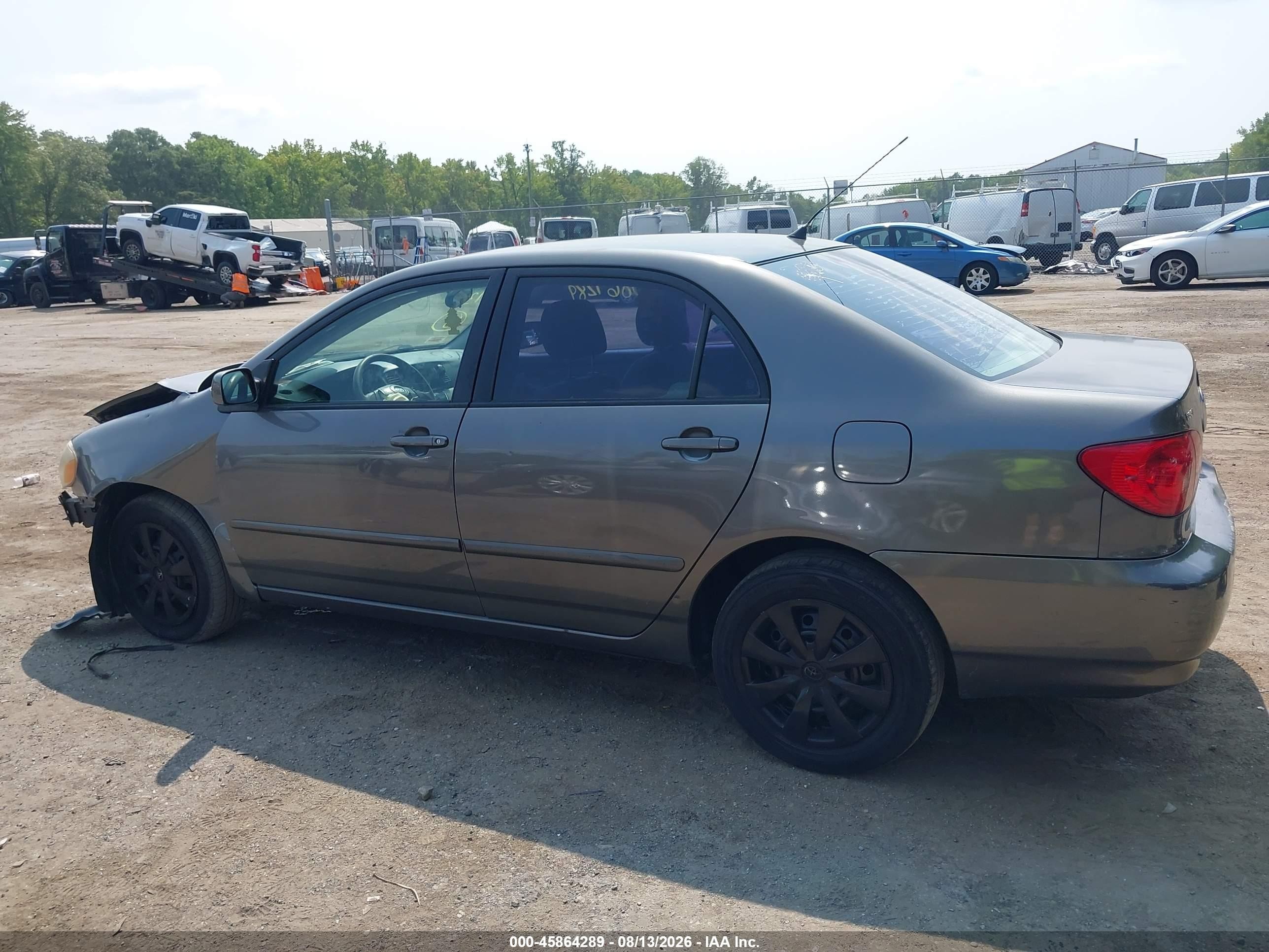 2008 Toyota Corolla Le Серый vin: 2T1BR32E98C870033