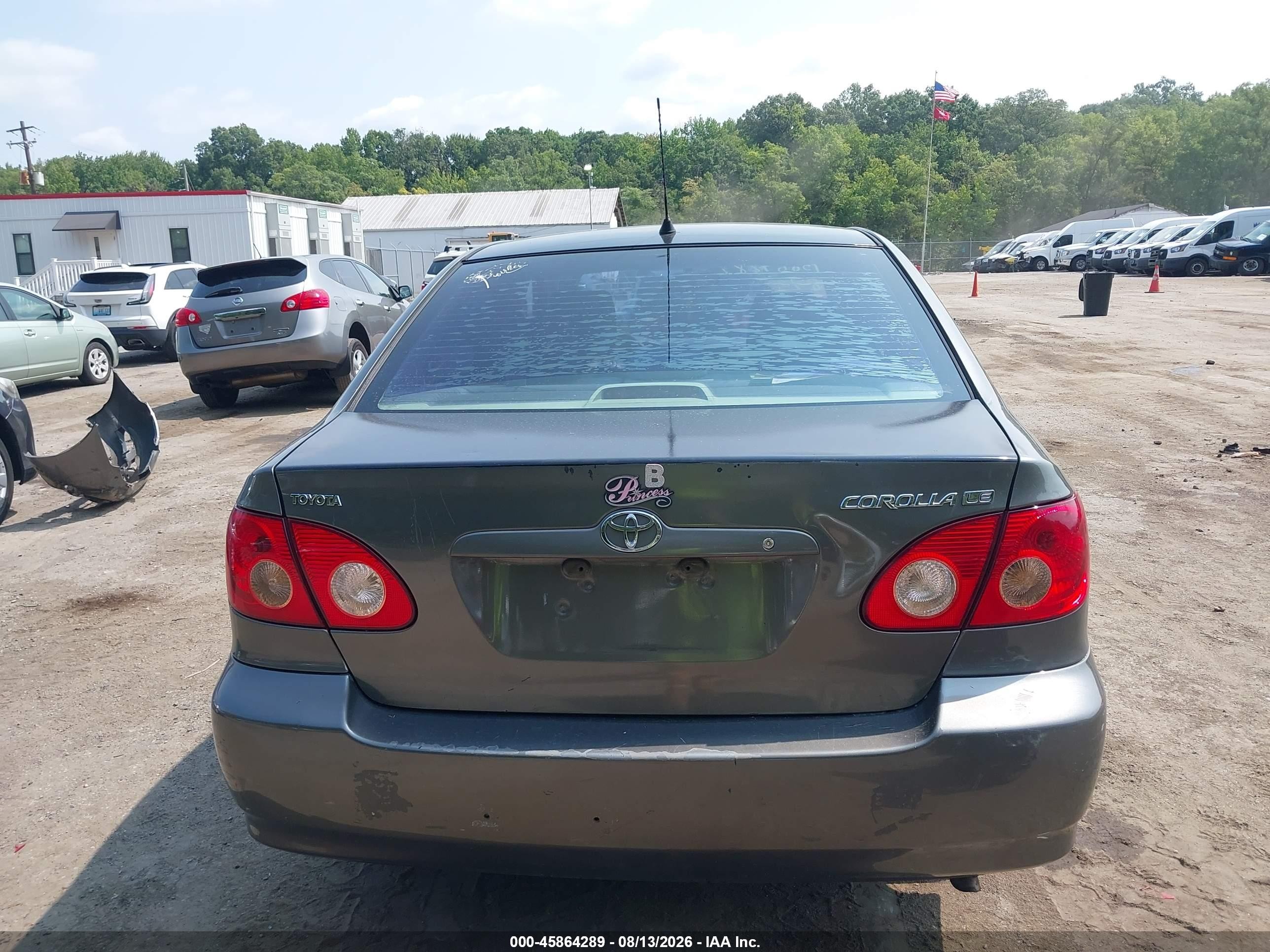 2008 Toyota Corolla Le Серый vin: 2T1BR32E98C870033