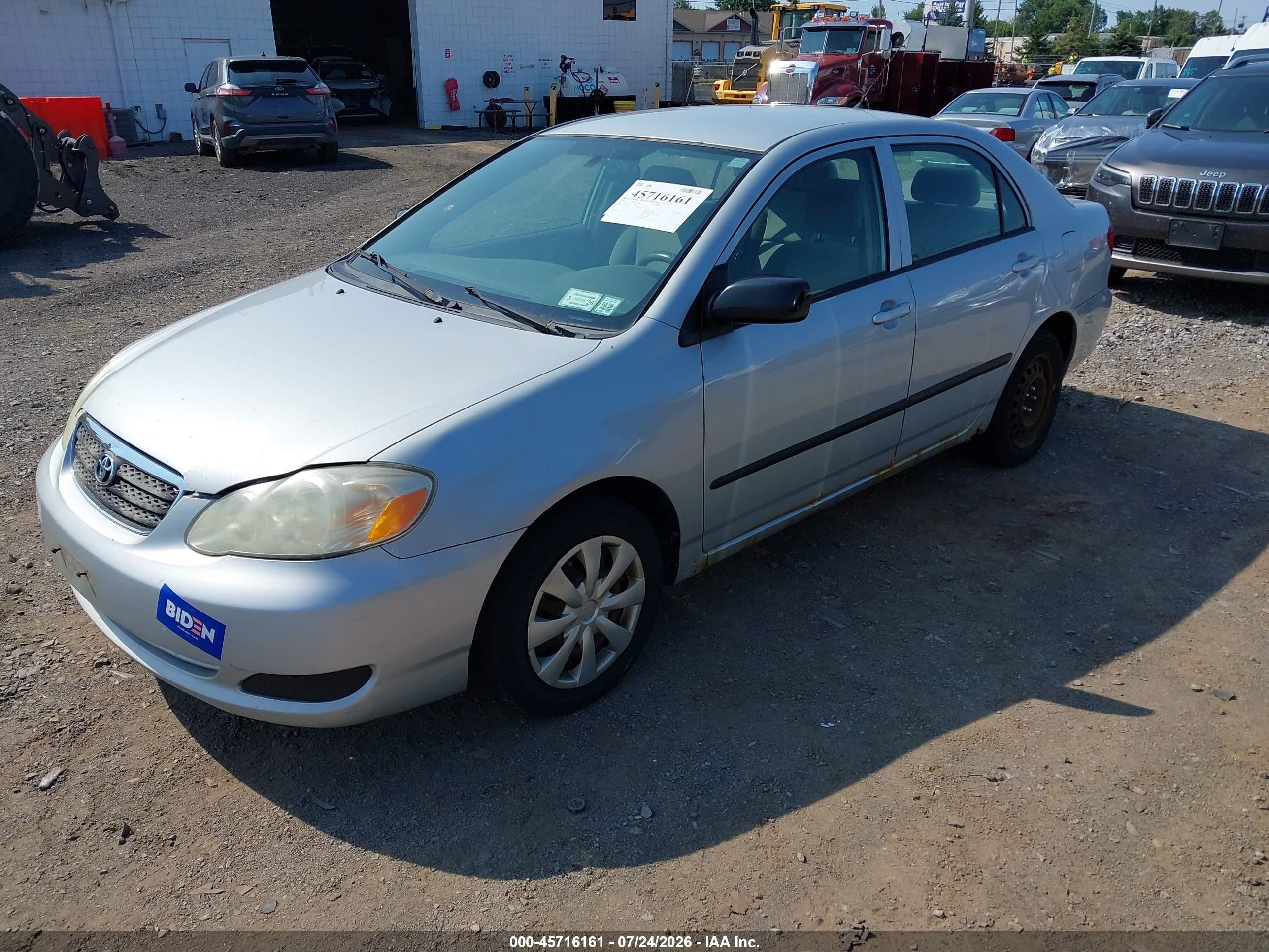 2008 Toyota Corolla Ce Silver vin: 2T1BR32E98C888709