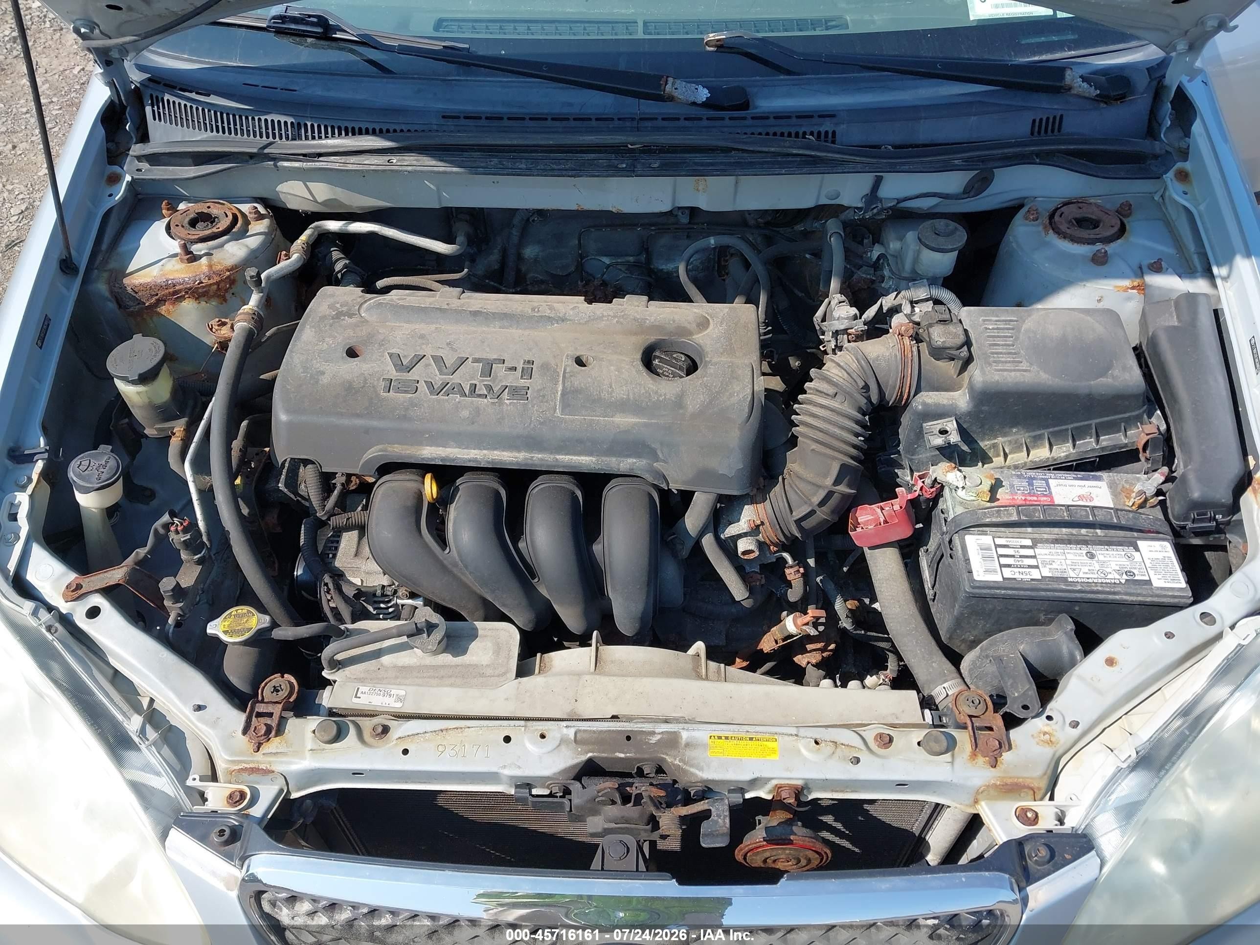 2008 Toyota Corolla Ce Silver vin: 2T1BR32E98C888709