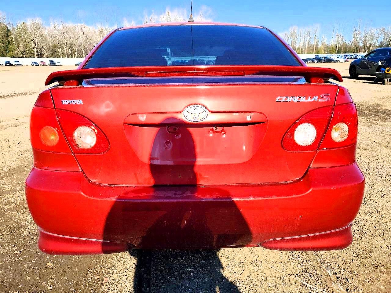 2008 Toyota Corolla S Red vin: 2T1BR32E98C918517