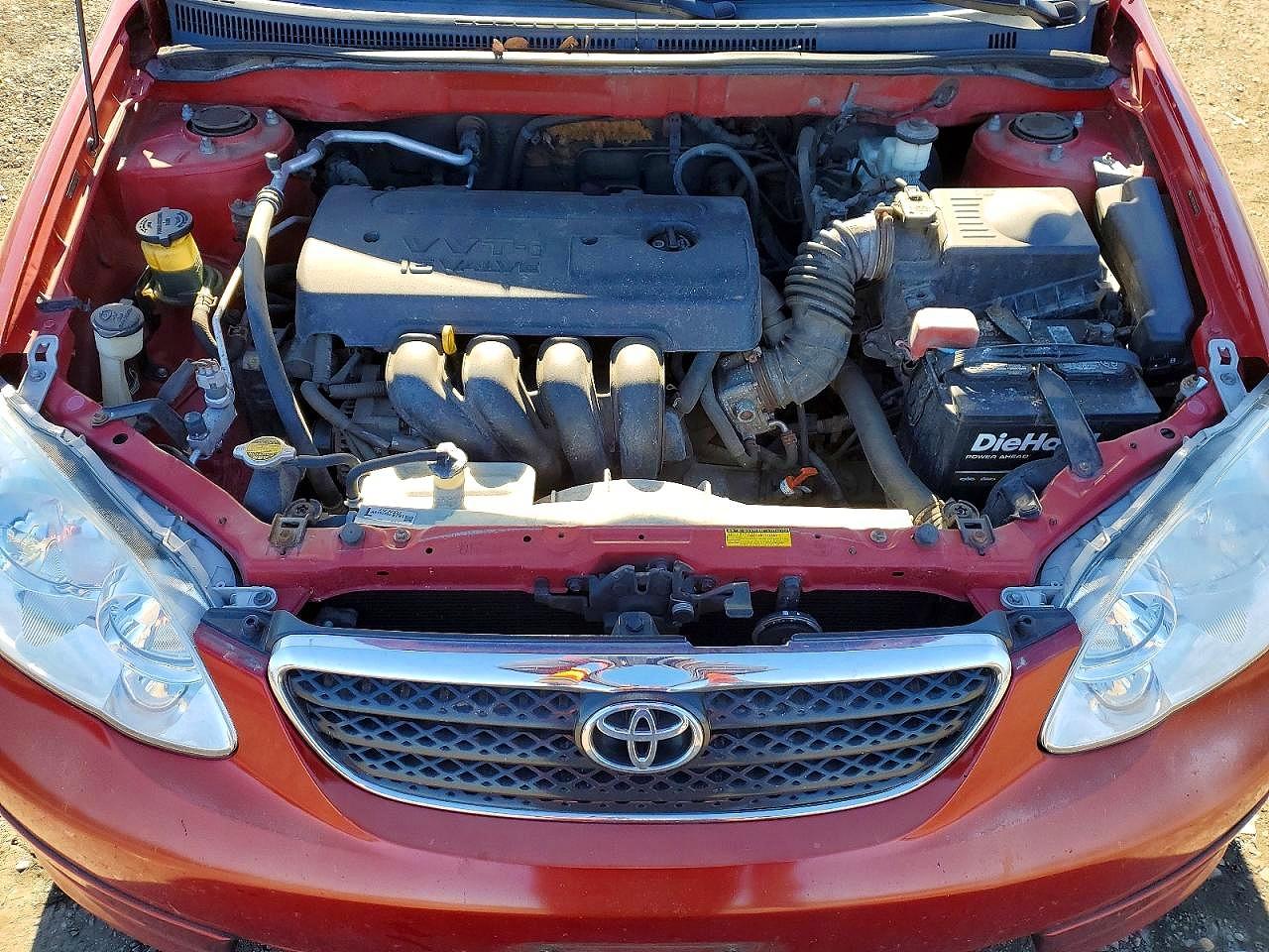 2008 Toyota Corolla S Red vin: 2T1BR32E98C918517