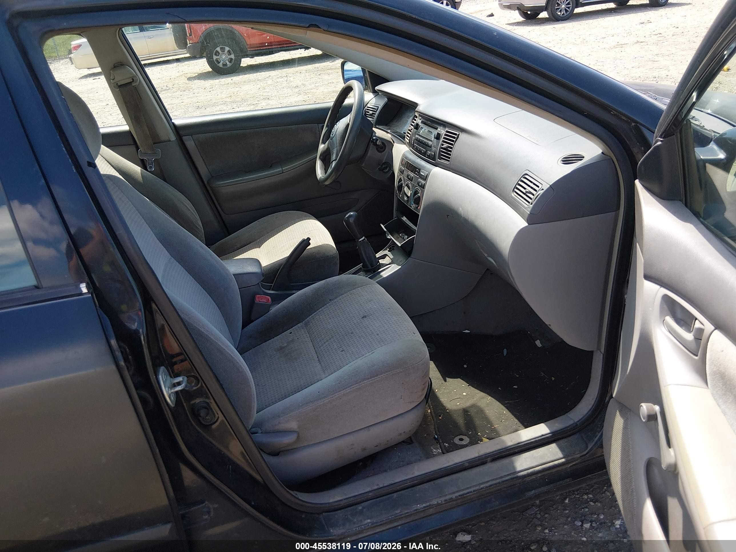 2008 Toyota Corolla Ce Black vin: 2T1BR32E98C938556