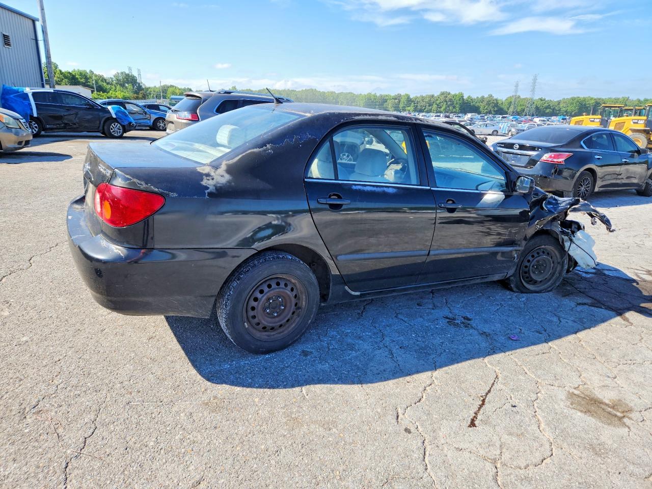 2003 Toyota Corolla Ce Black vin: 2T1BR32EX3C013888