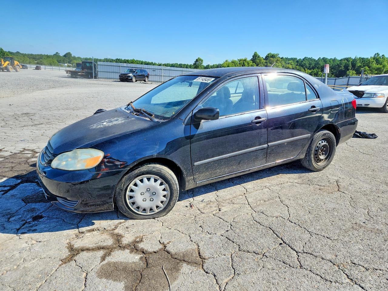 2003 Toyota Corolla Ce Black vin: 2T1BR32EX3C013888