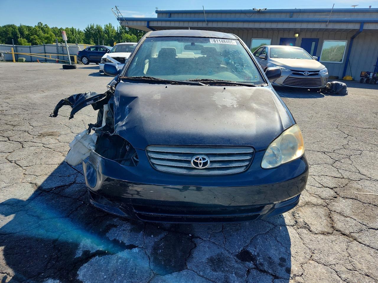 2003 Toyota Corolla Ce Black vin: 2T1BR32EX3C013888