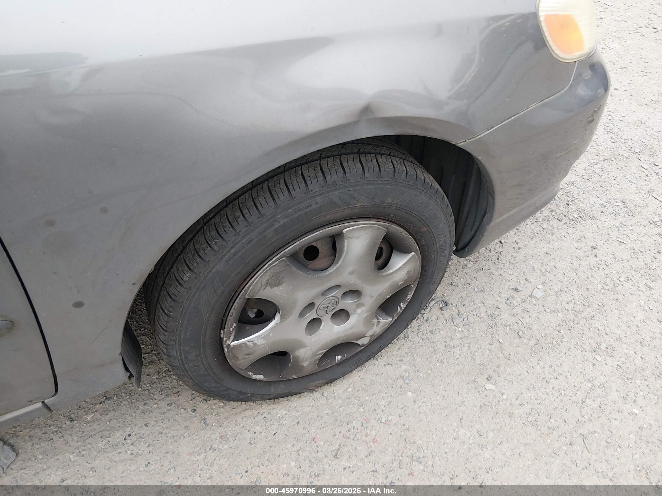 2003 Toyota Corolla Ce Gray vin: 2T1BR32EX3C024079