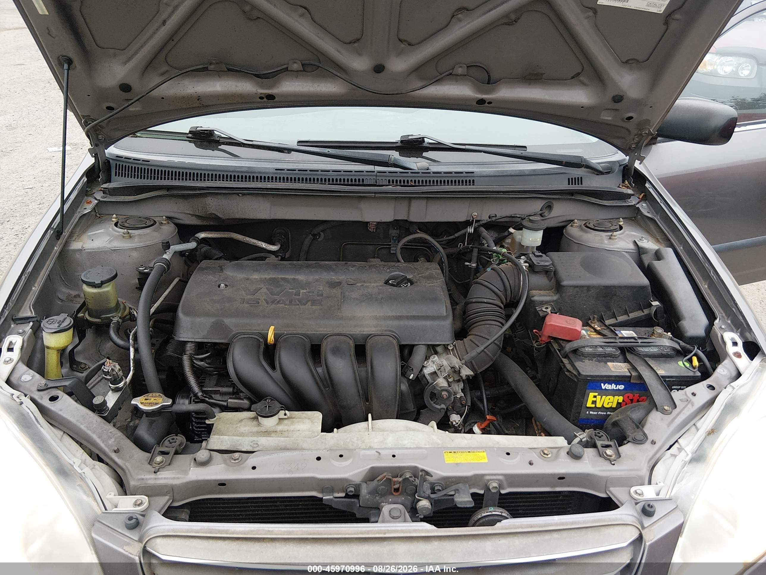 2003 Toyota Corolla Ce Gray vin: 2T1BR32EX3C024079