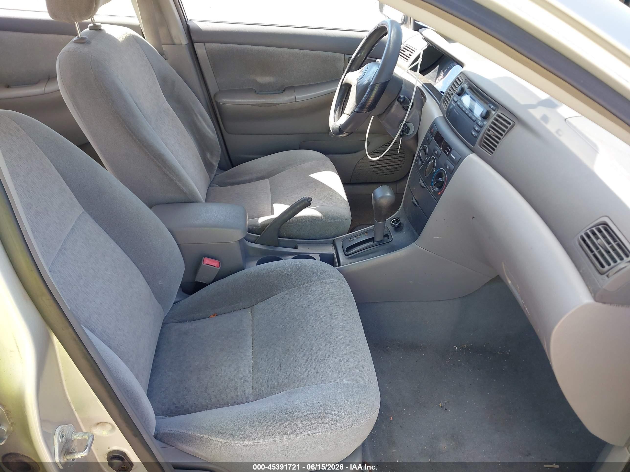 2003 Toyota Corolla Ce Silver vin: 2T1BR32EX3C035454