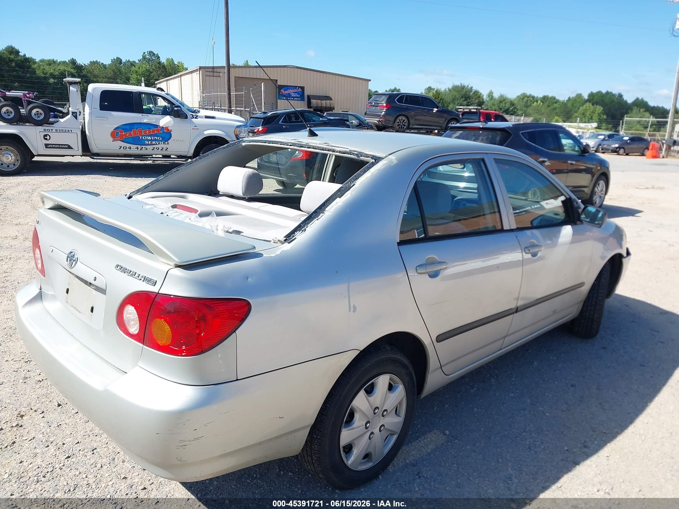 2003 Toyota Corolla Ce Silver vin: 2T1BR32EX3C035454