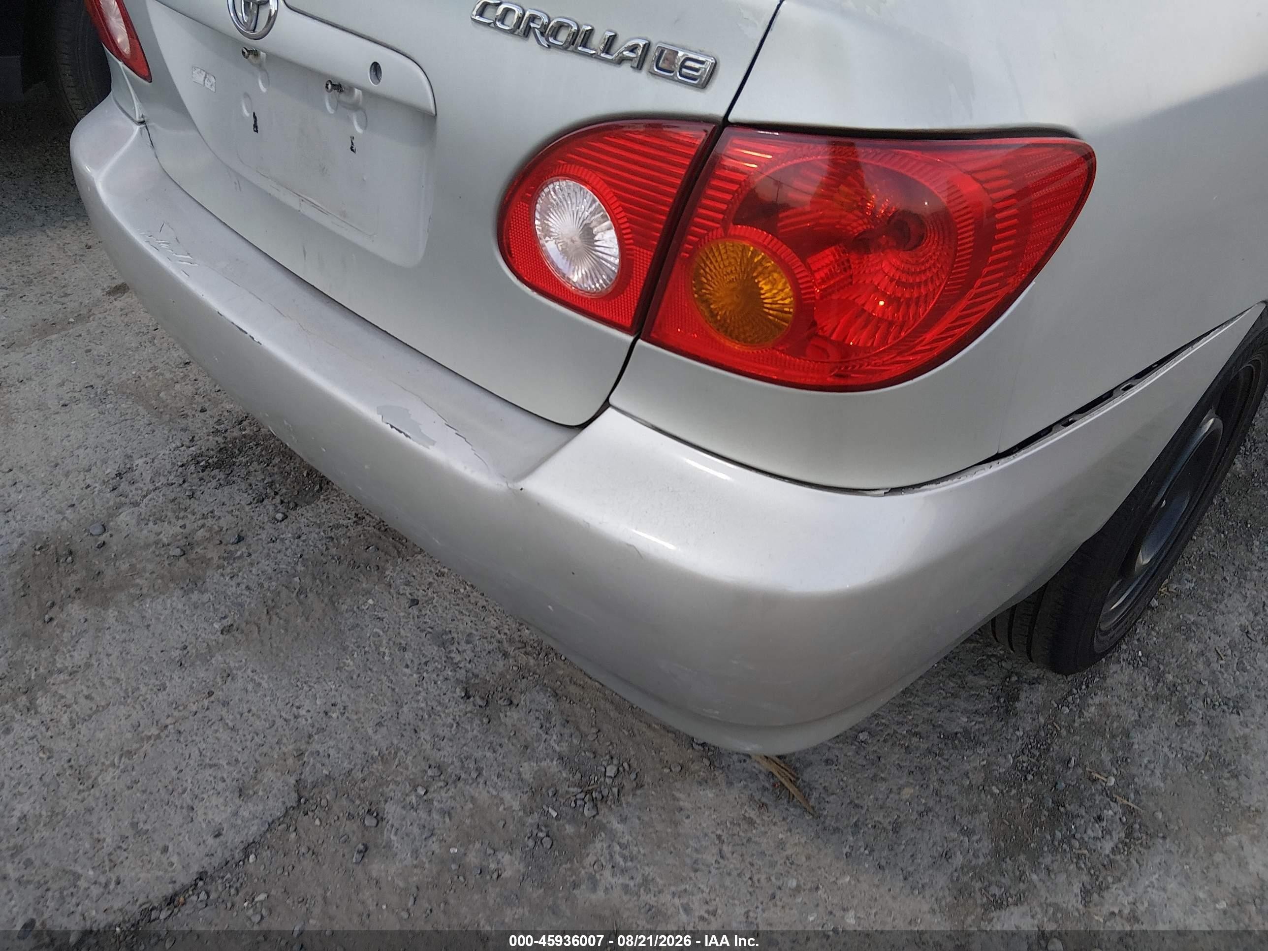 2003 Toyota Corolla Le Gray vin: 2T1BR32EX3C069832