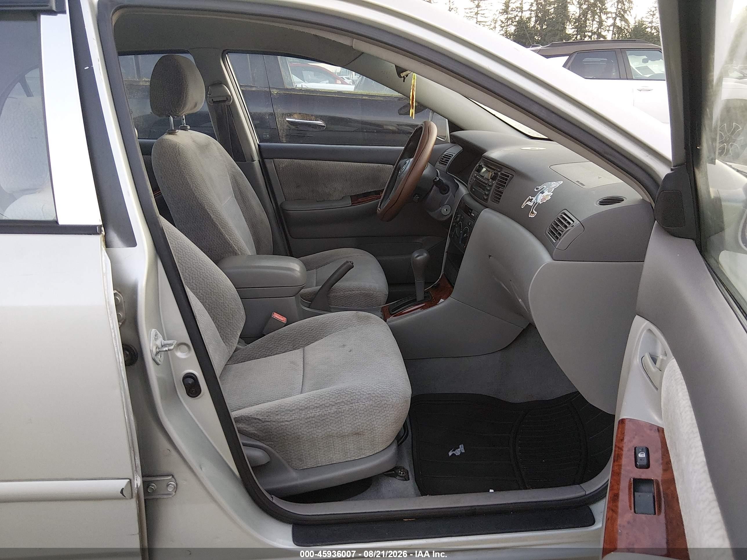 2003 Toyota Corolla Le Gray vin: 2T1BR32EX3C069832