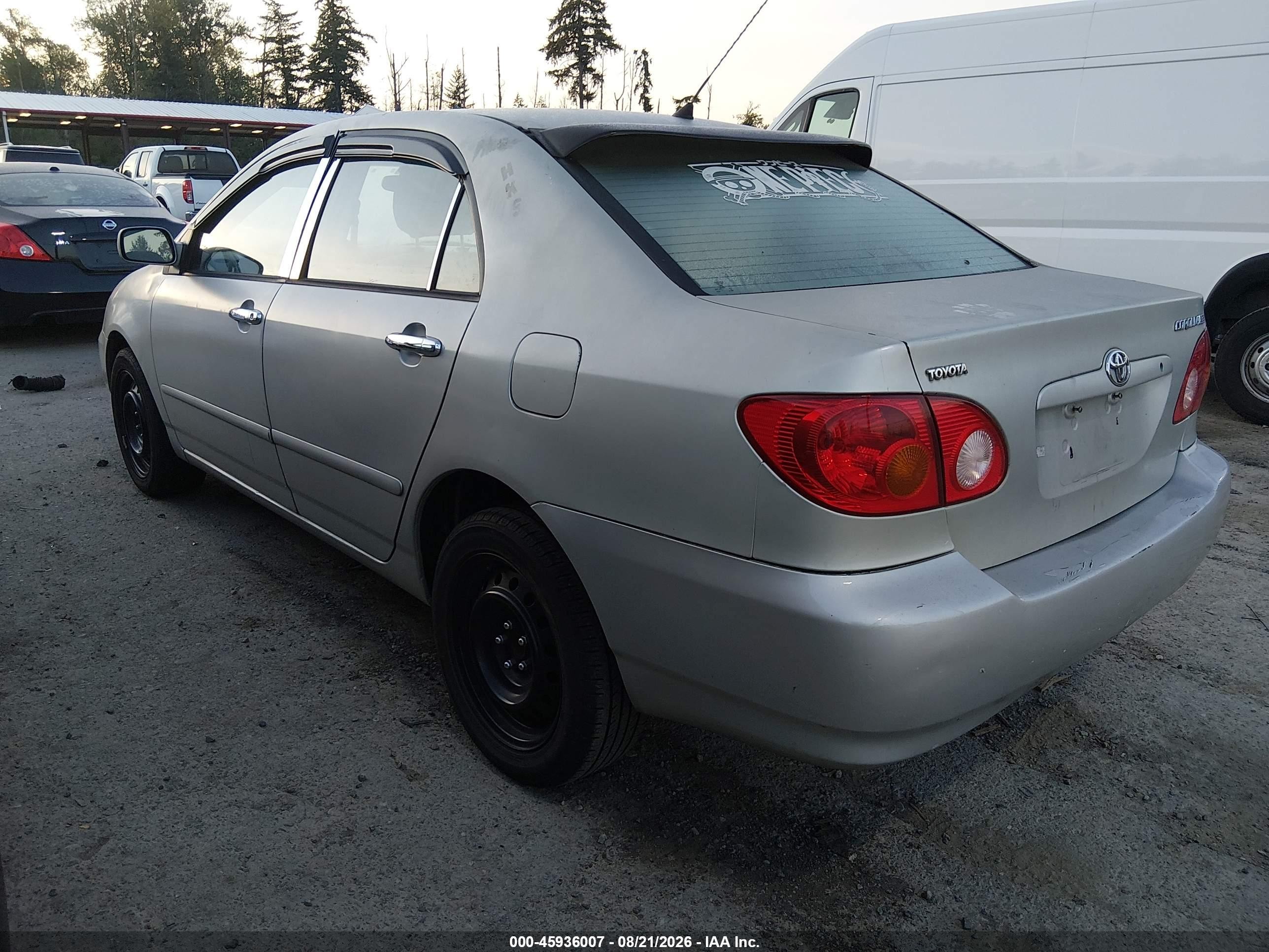 2003 Toyota Corolla Le Gray vin: 2T1BR32EX3C069832