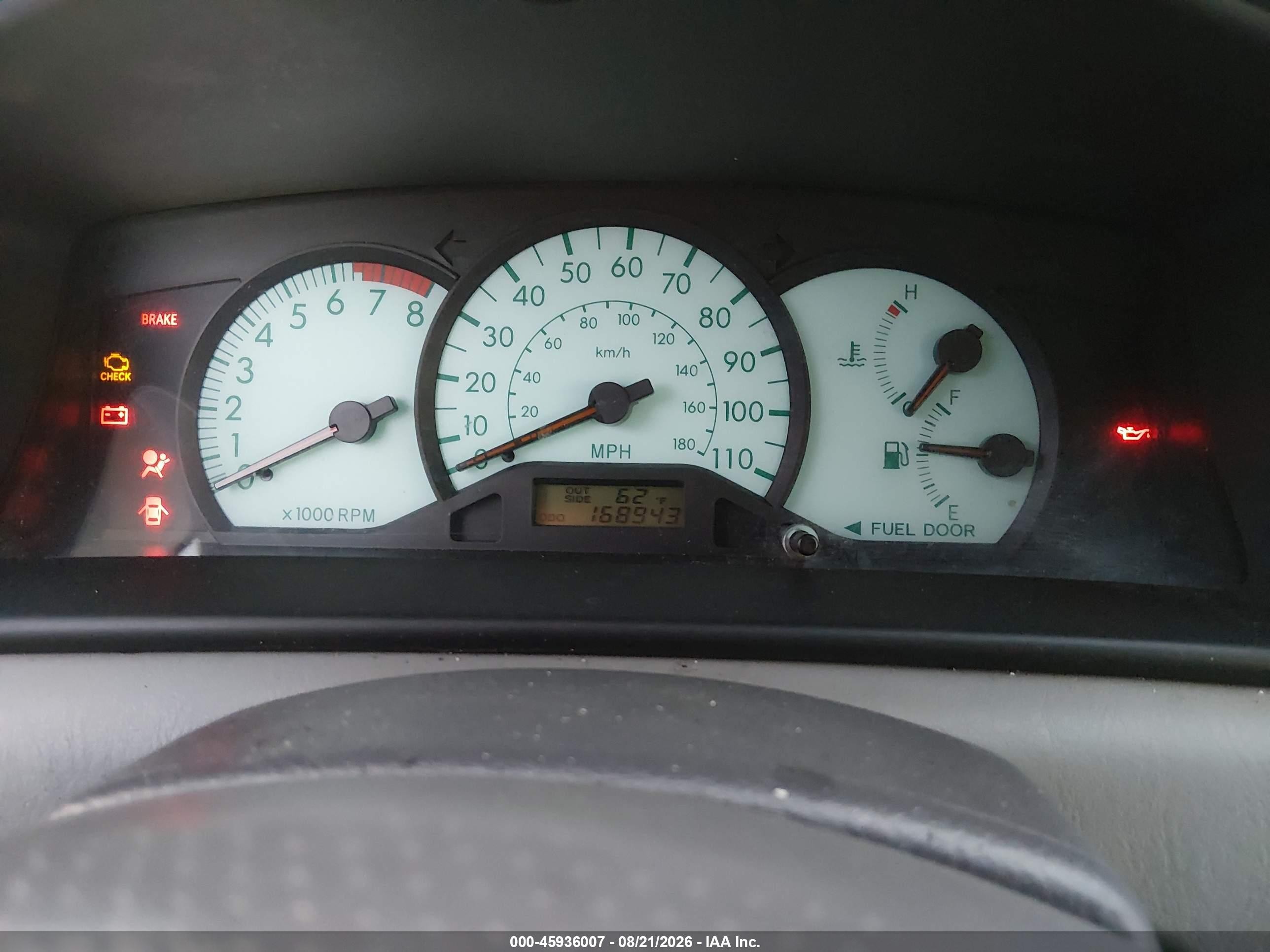 2003 Toyota Corolla Le Gray vin: 2T1BR32EX3C069832