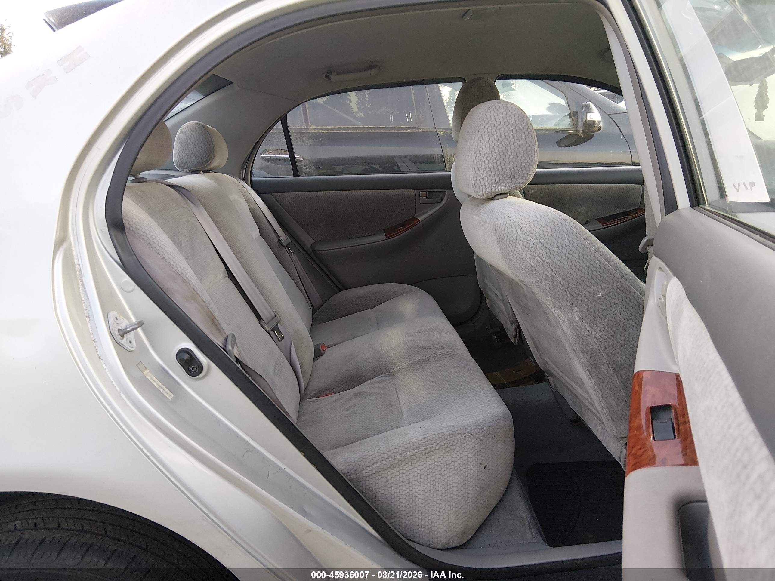 2003 Toyota Corolla Le Gray vin: 2T1BR32EX3C069832