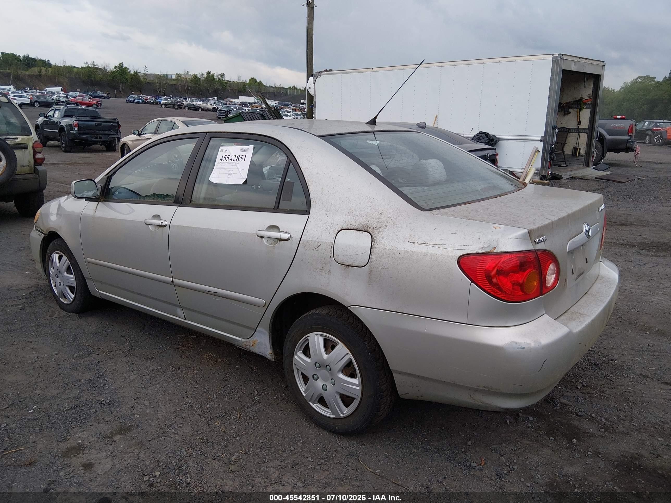 2003 Toyota Corolla Le Серебряный vin: 2T1BR32EX3C165542