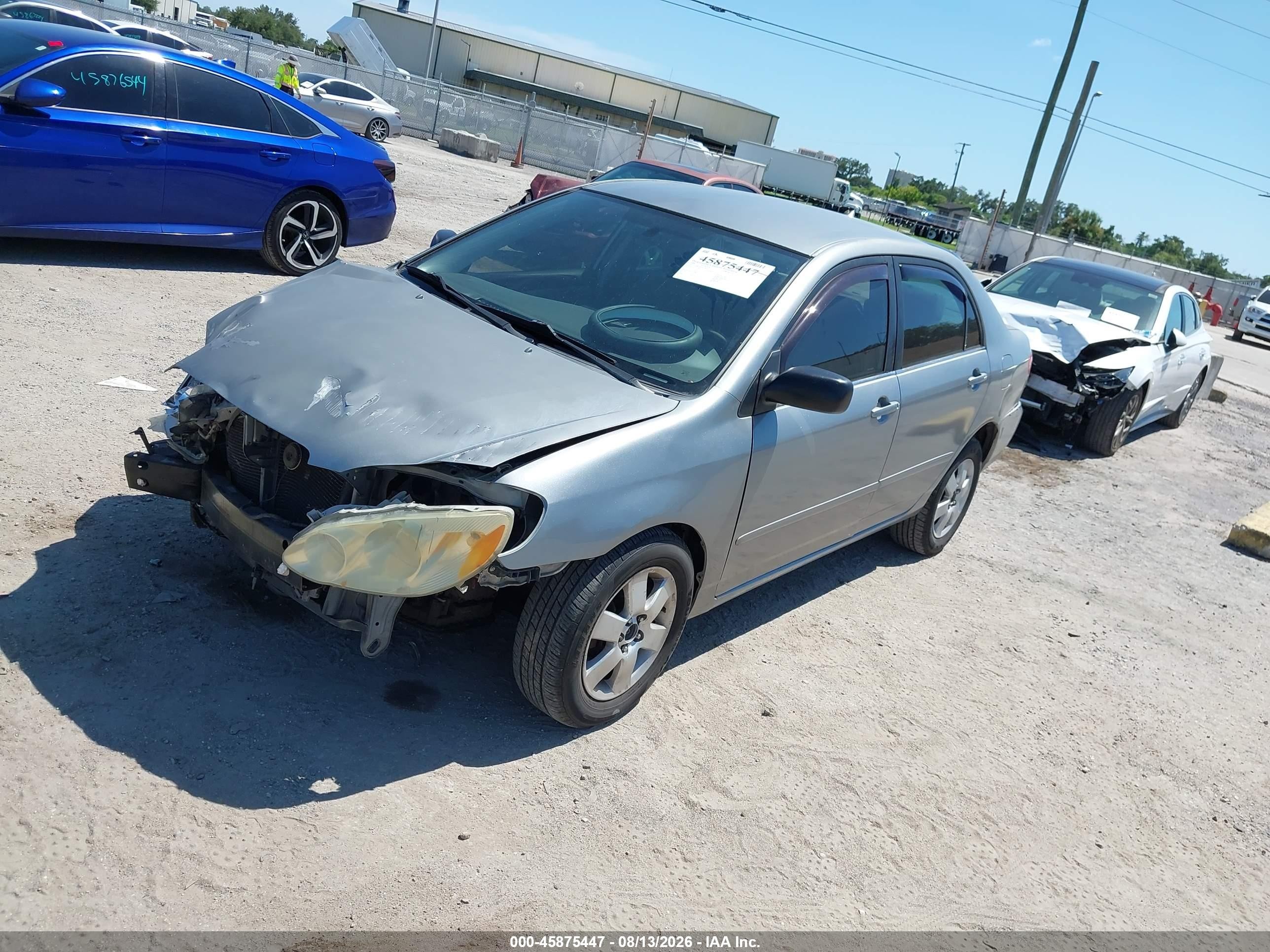 2004 Toyota Corolla Le Silver vin: 2T1BR32EX4C298741