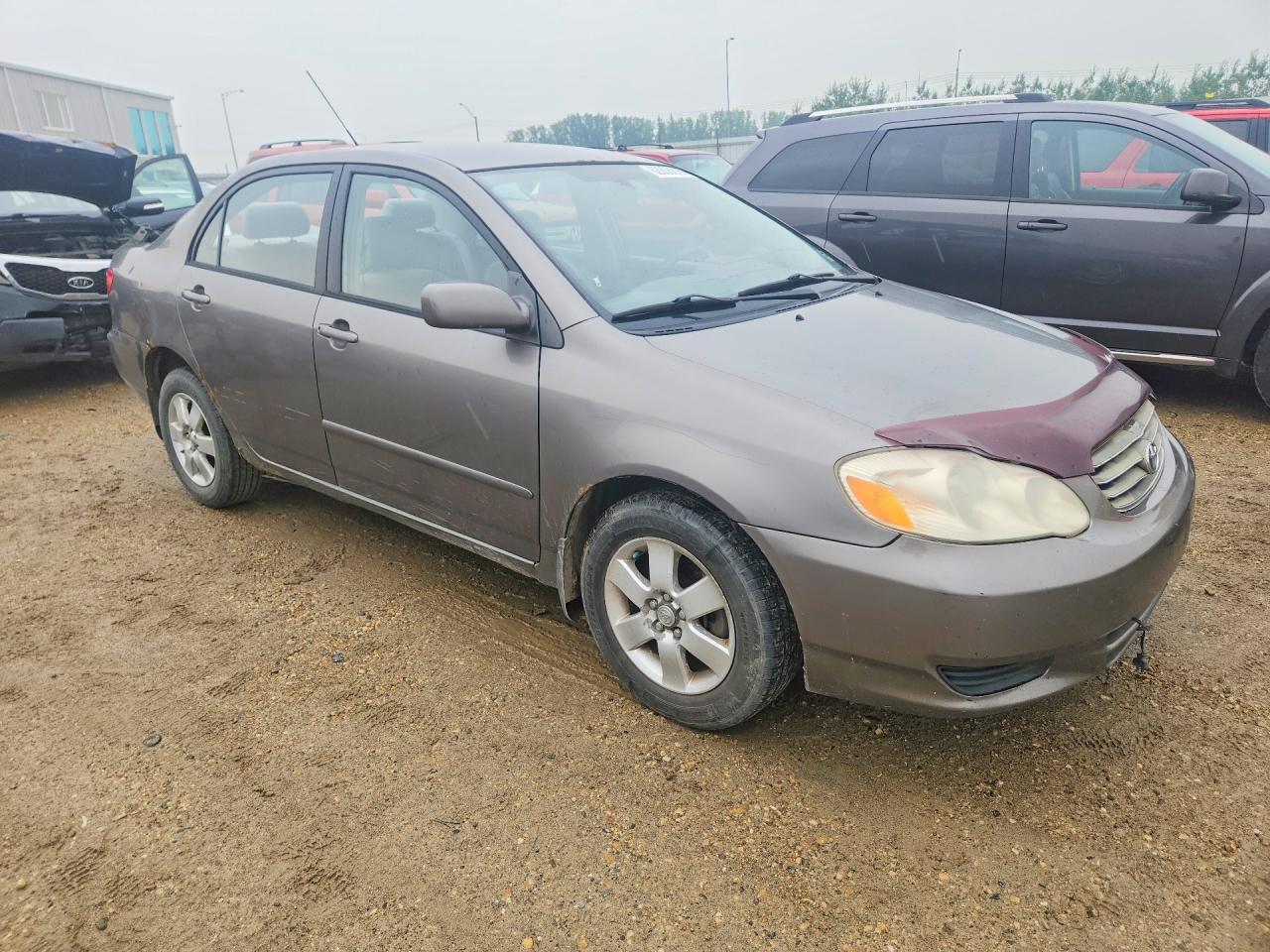 2004 Toyota Corolla Ce Gray vin: 2T1BR32EX4C814743